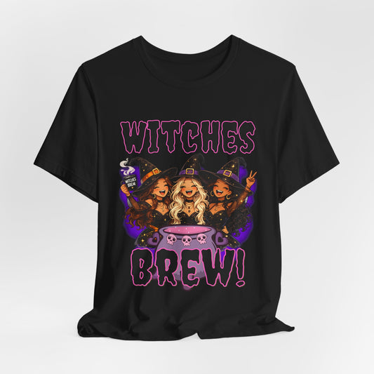 Witches Brew Tee | Three Witches Cauldron Halloween Shirt