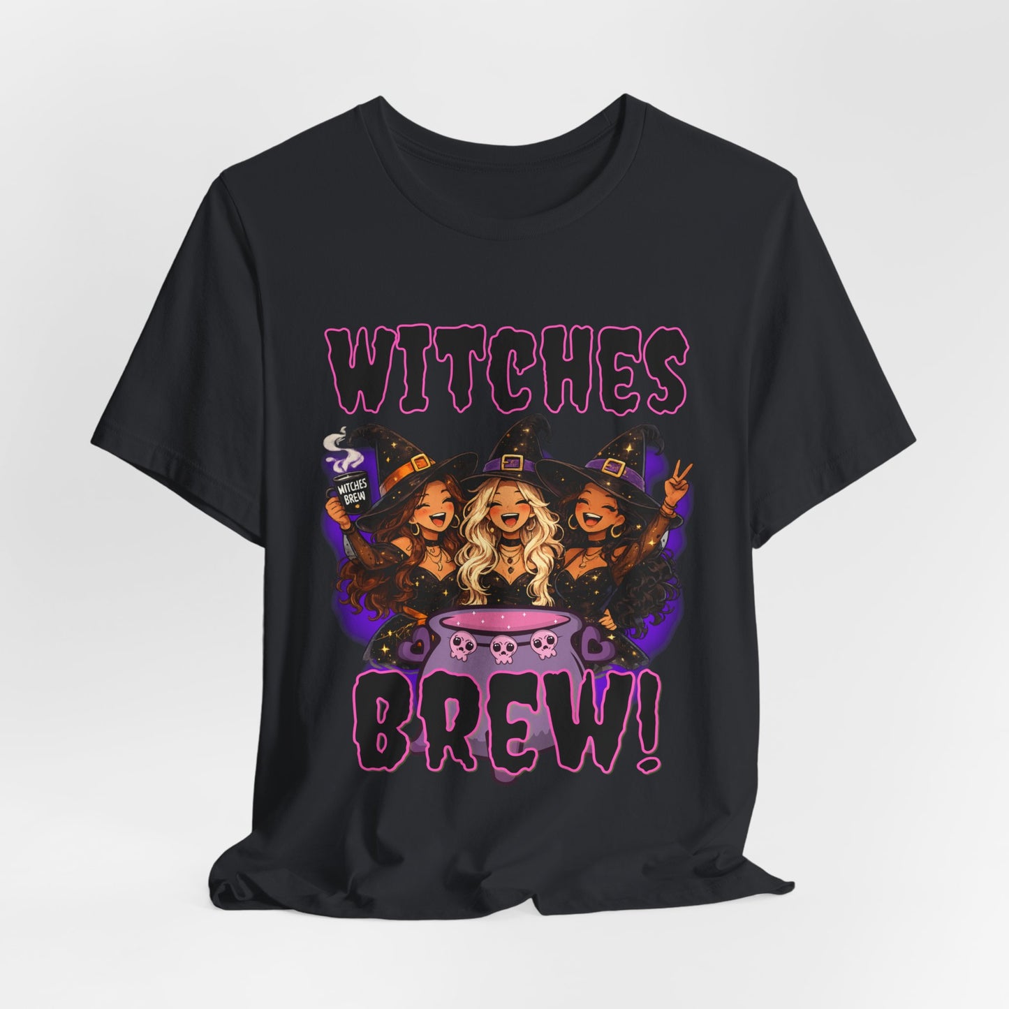Witches Brew Tee | Three Witches Cauldron Halloween Shirt