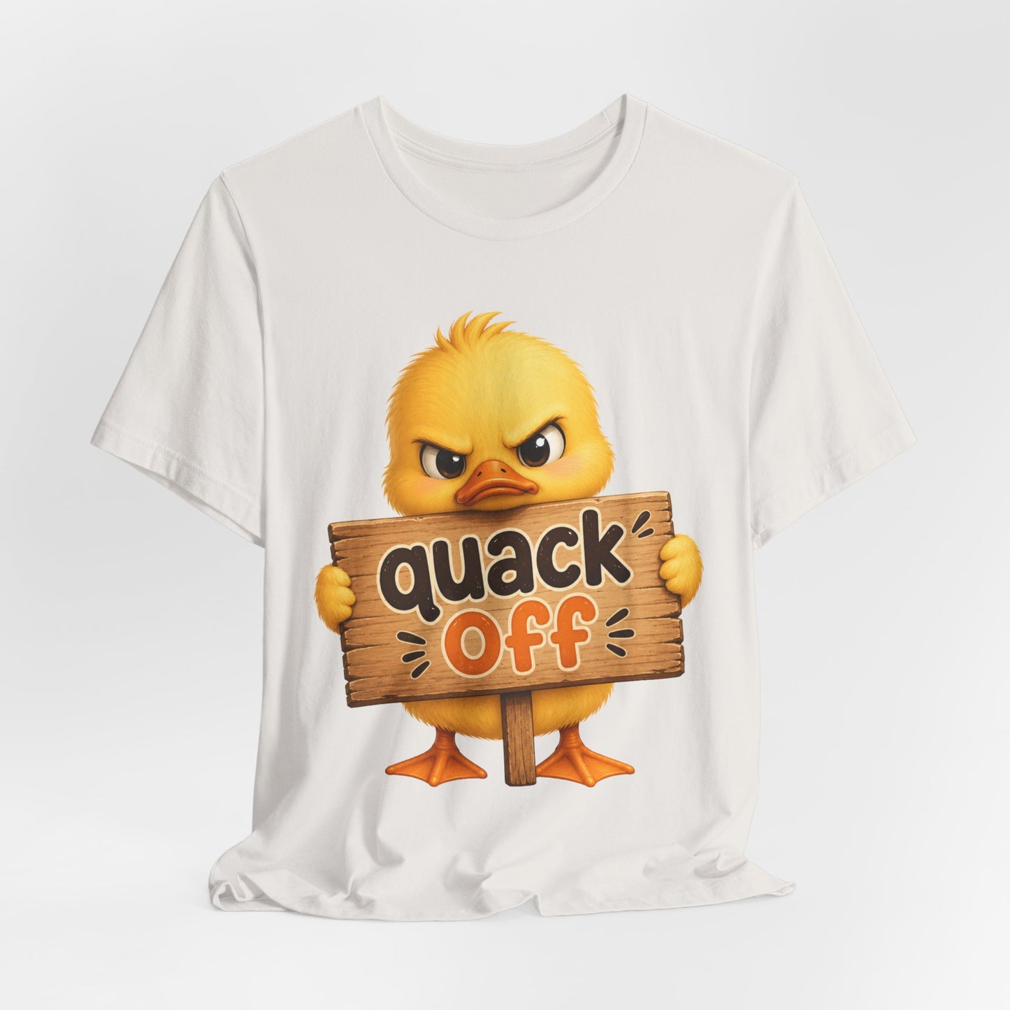 Sunflower Porch Co — Cute Angry Chick 'Quack Off' Graphic Tee