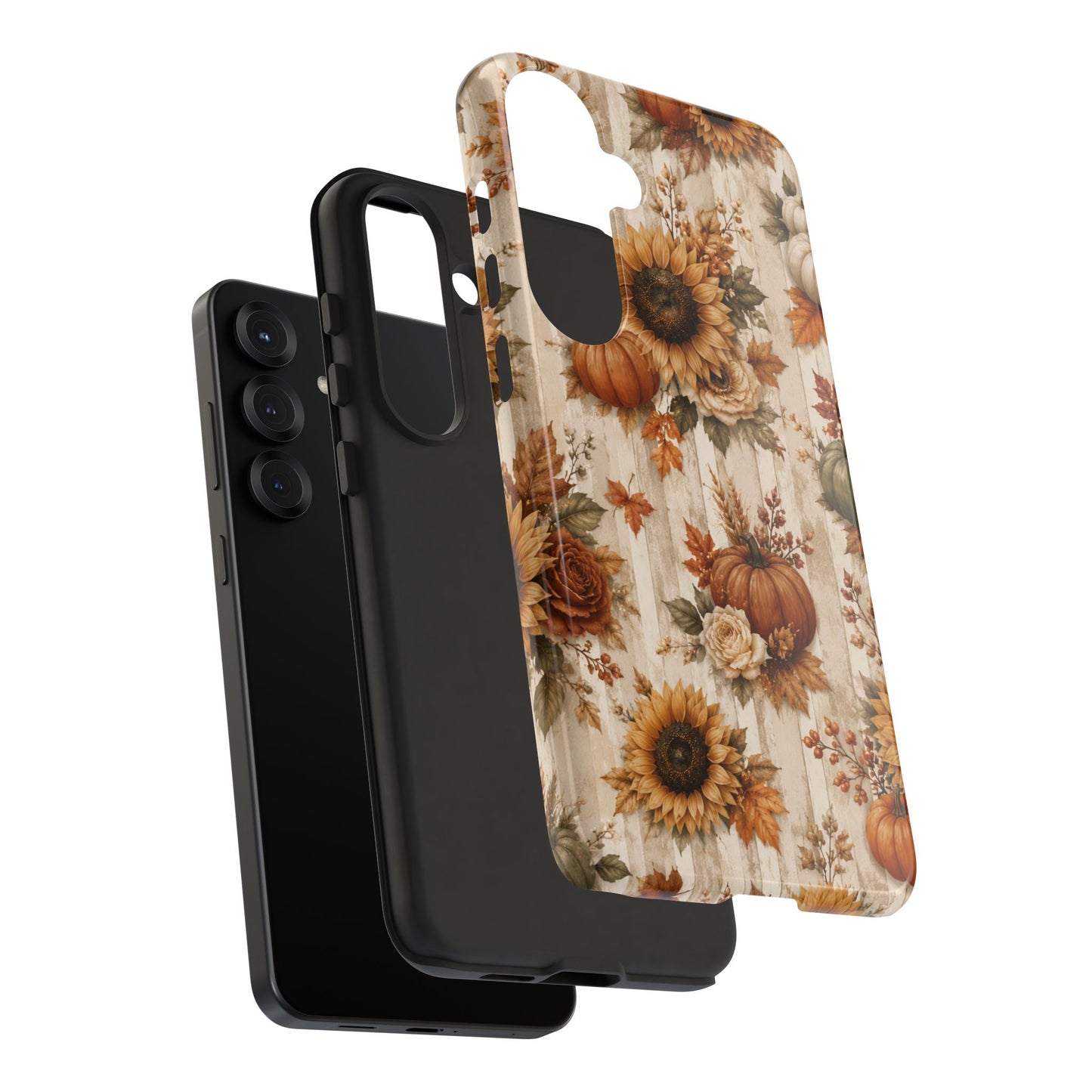 Sunflower Porch Co Autumn Sunflowers and Pumpkins Phone Case | Tough Case