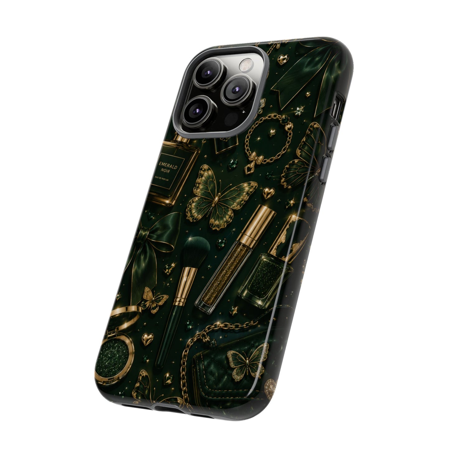 Sunflower Porch Co Vintage Gold Makeup Pattern Phone Case | Tough Case