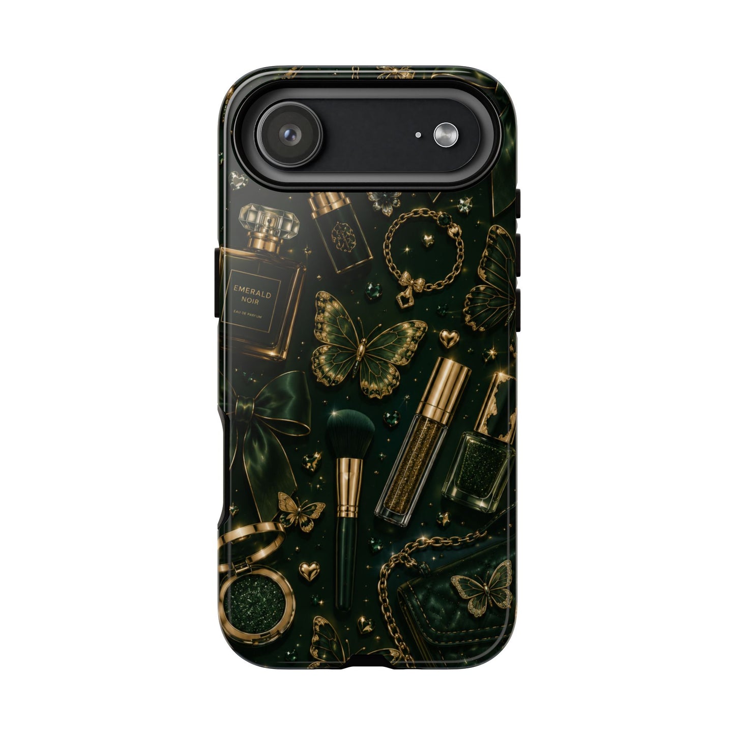 Sunflower Porch Co Vintage Gold Makeup Pattern Phone Case | Tough Case