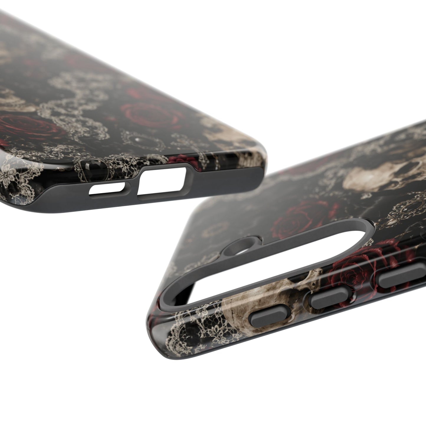 Skull and Red Roses phone case | Tough Cases