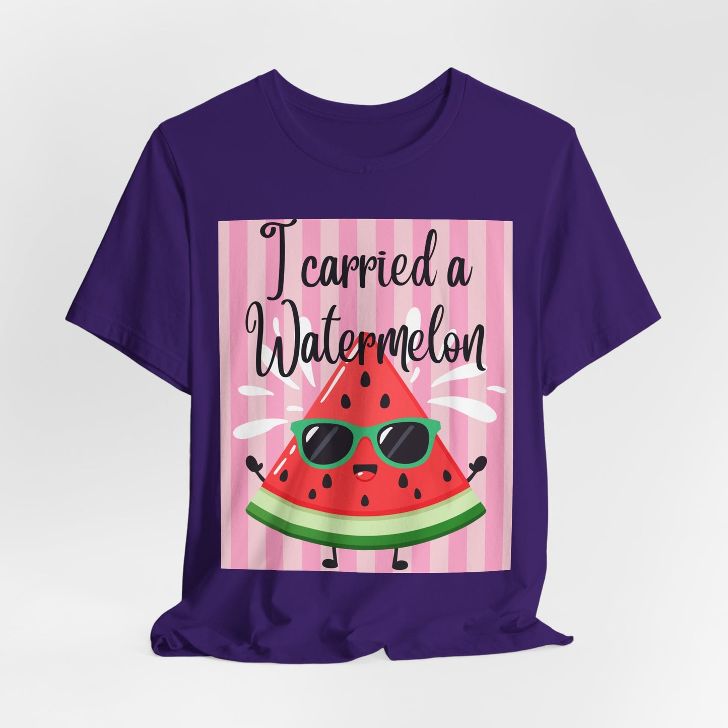 SunflowerPorchCo I Carried a Watermelon T-Shirt | Cute Sunglasses Slice Summer Shirt