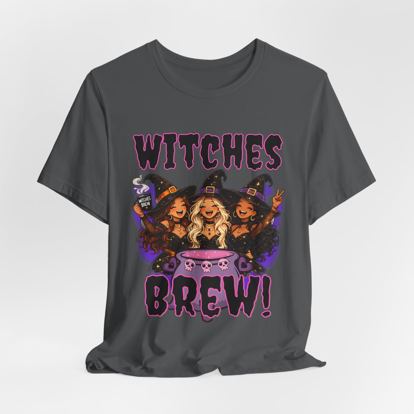 Witches Brew Tee | Three Witches Cauldron Halloween Shirt