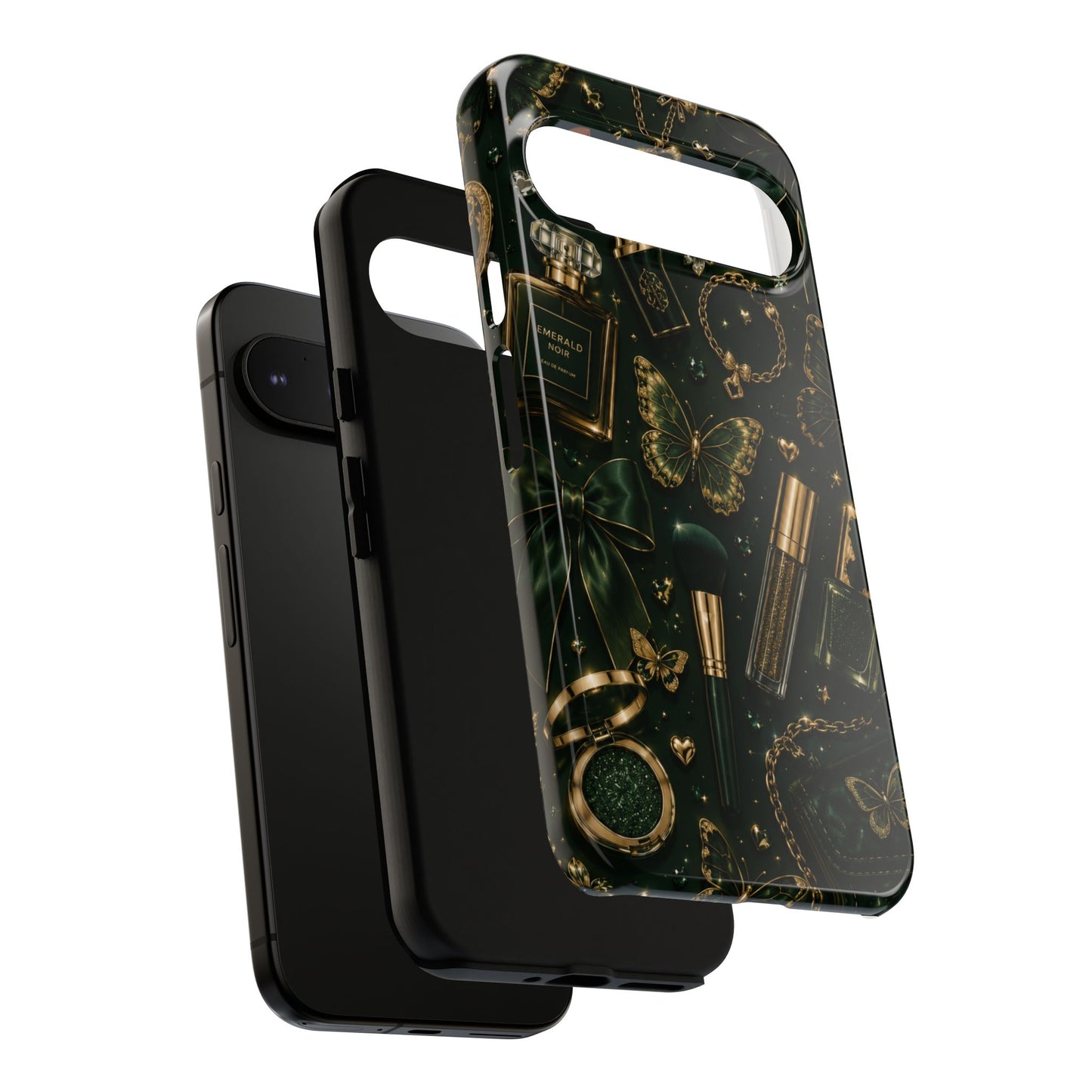 Sunflower Porch Co Vintage Gold Makeup Pattern Phone Case | Tough Case