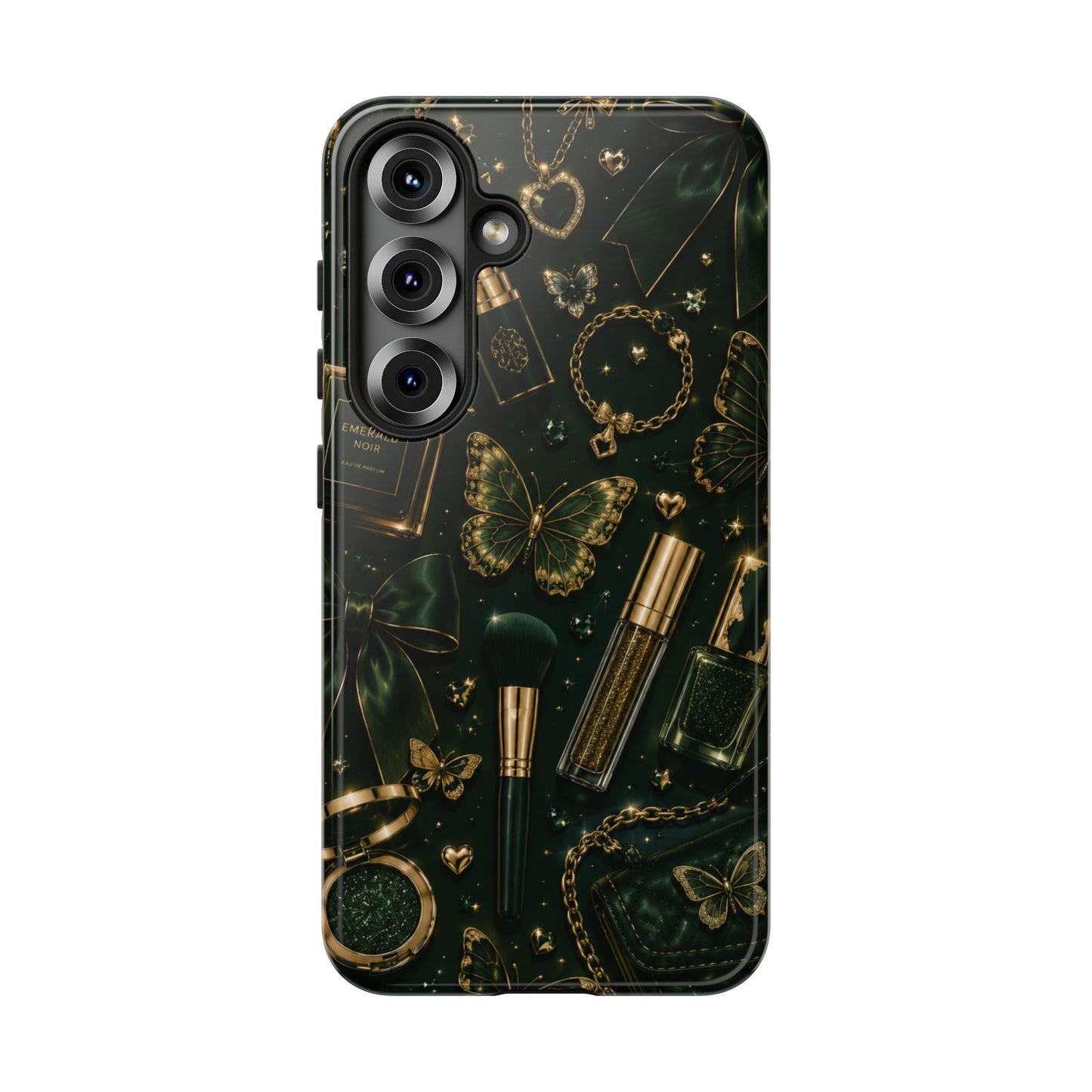 Sunflower Porch Co Vintage Gold Makeup Pattern Phone Case | Tough Case