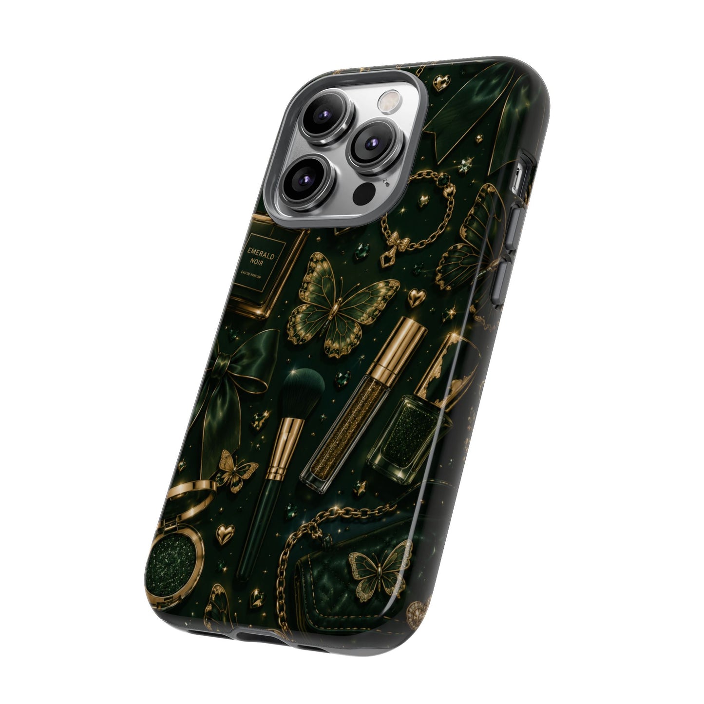 Sunflower Porch Co Vintage Gold Makeup Pattern Phone Case | Tough Case