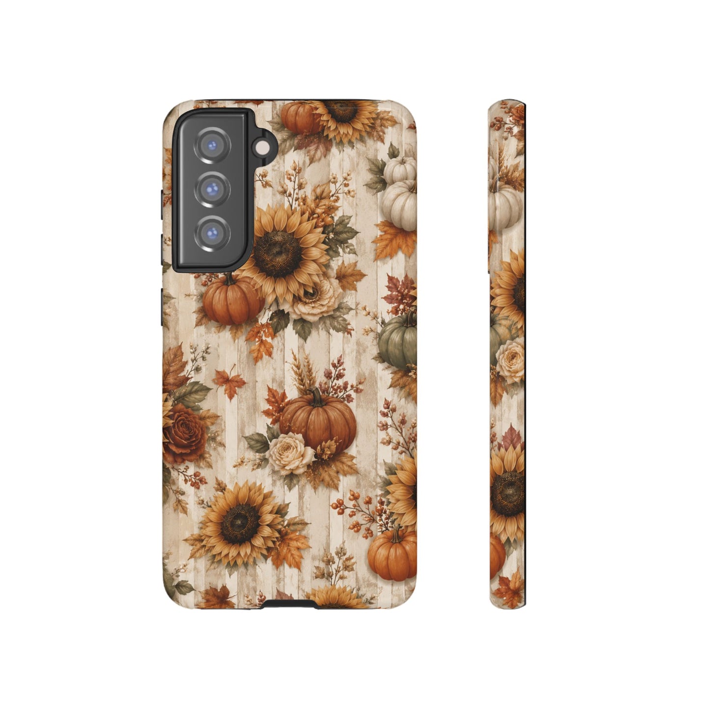 Sunflower Porch Co Autumn Sunflowers and Pumpkins Phone Case | Tough Case