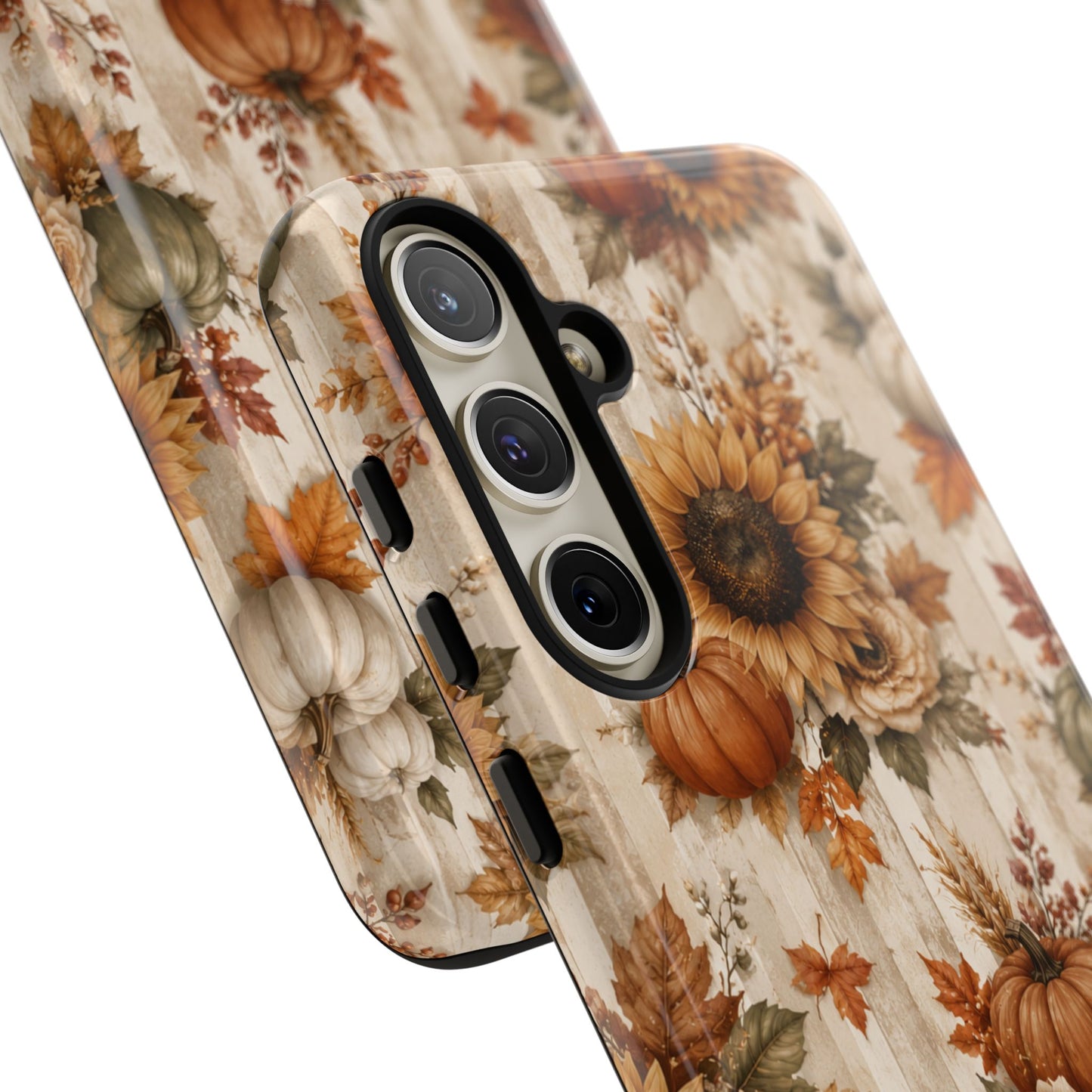 Sunflower Porch Co Autumn Sunflowers and Pumpkins Phone Case | Tough Case