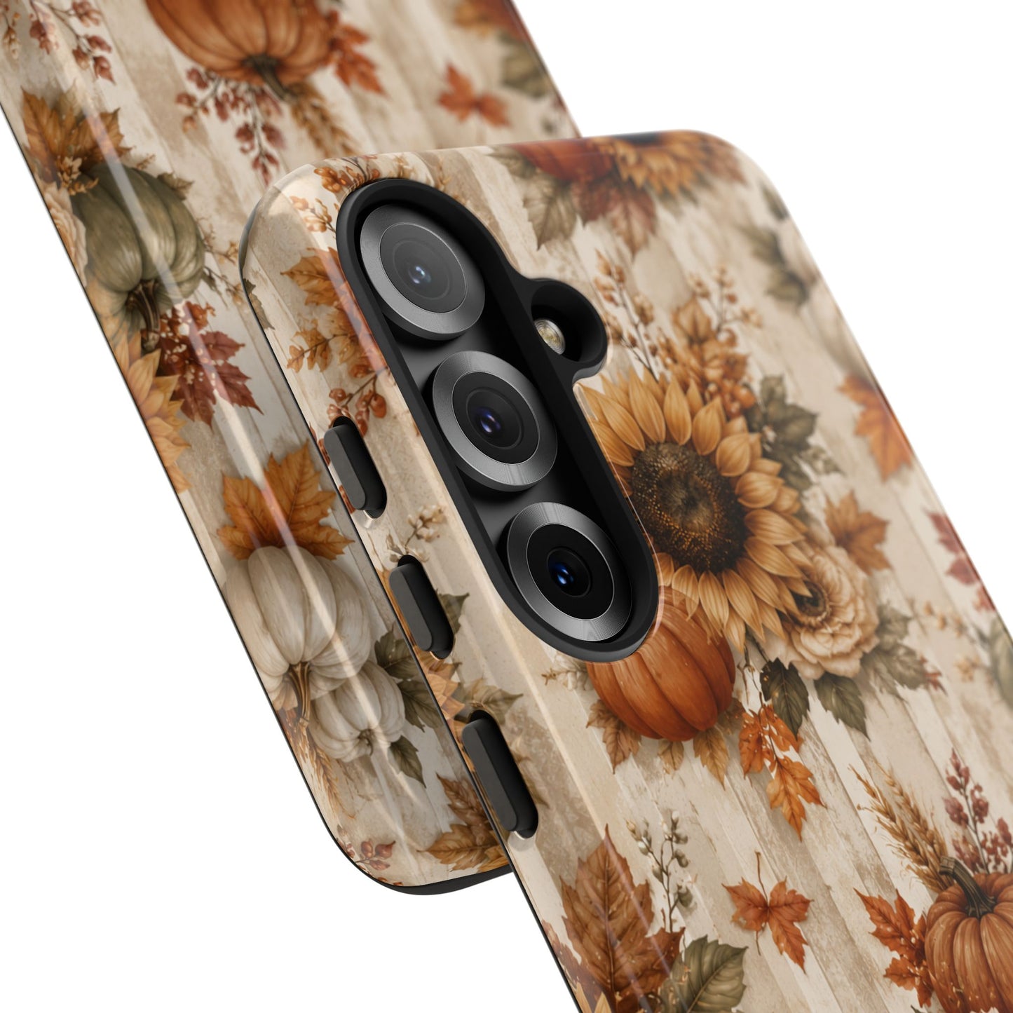 Sunflower Porch Co Autumn Sunflowers and Pumpkins Phone Case | Tough Case