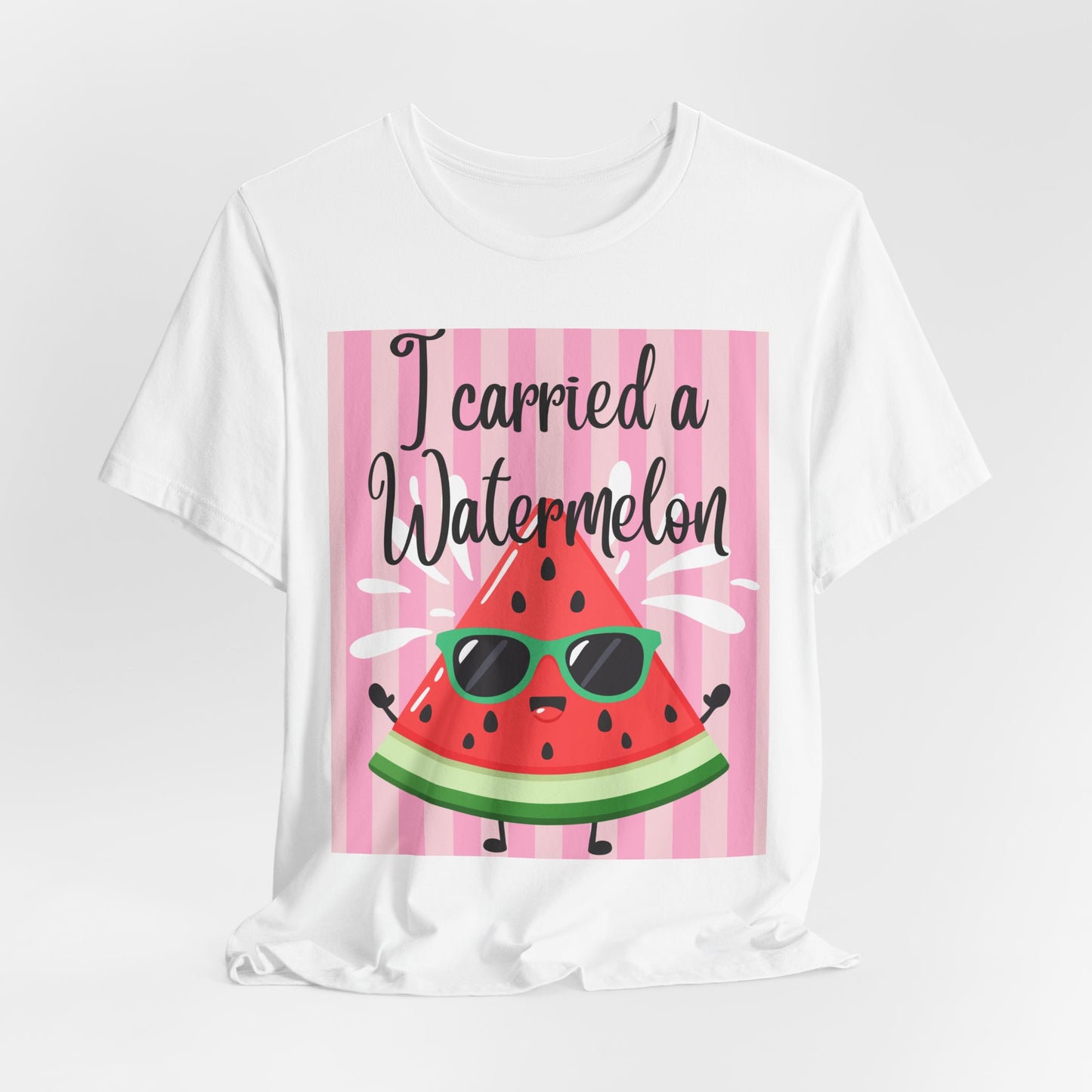 SunflowerPorchCo I Carried a Watermelon T-Shirt | Cute Sunglasses Slice Summer Shirt