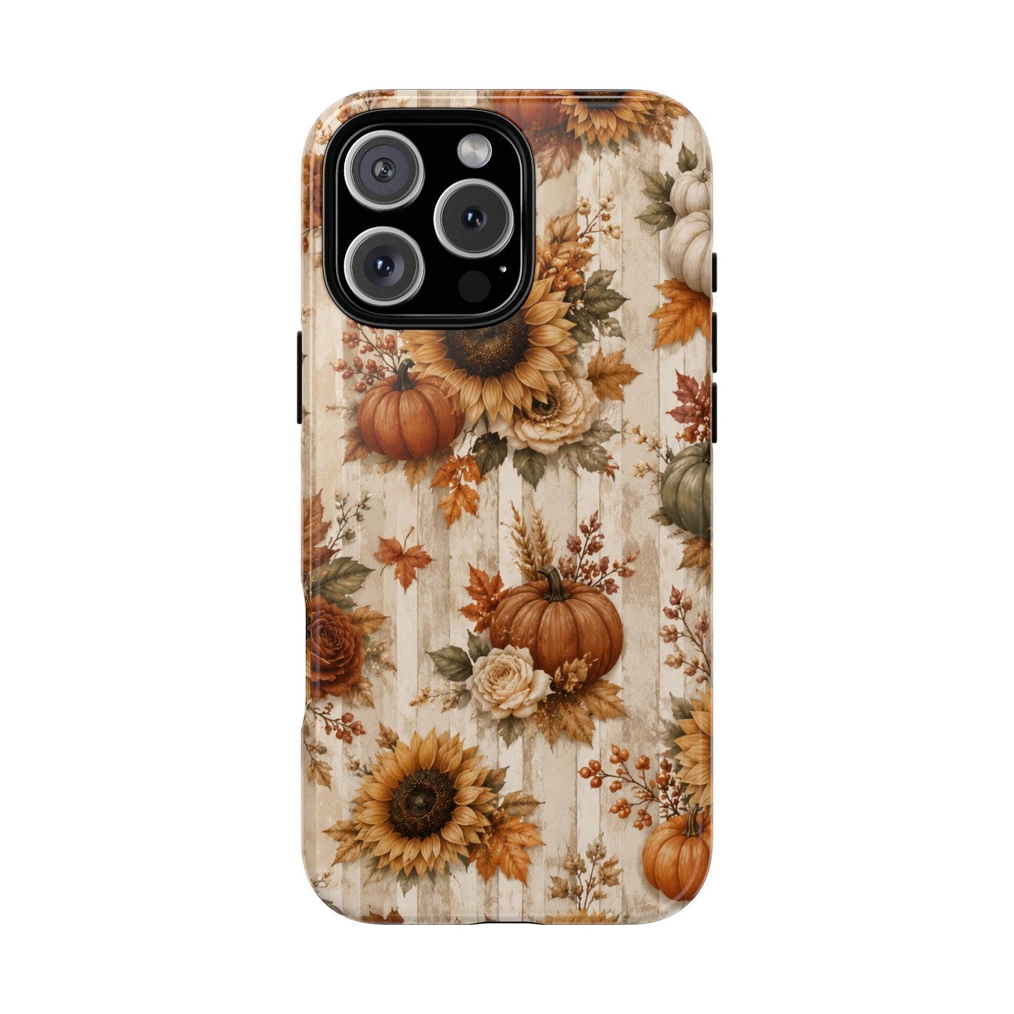 Sunflower Porch Co Autumn Sunflowers and Pumpkins Phone Case | Tough Case