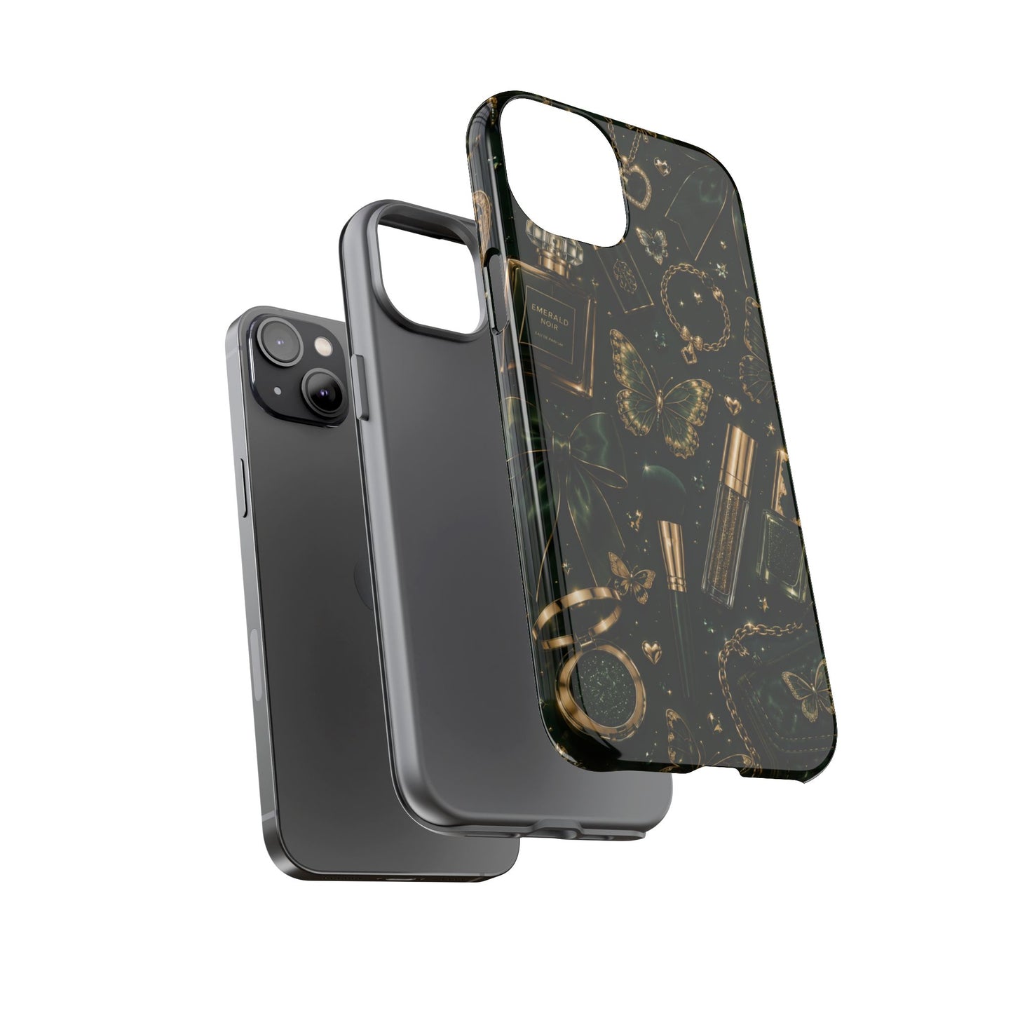 Sunflower Porch Co Vintage Gold Makeup Pattern Phone Case | Tough Case