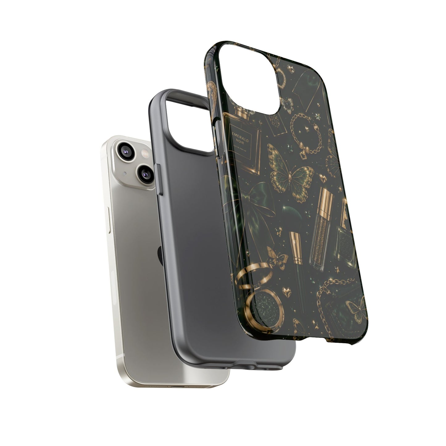 Sunflower Porch Co Vintage Gold Makeup Pattern Phone Case | Tough Case