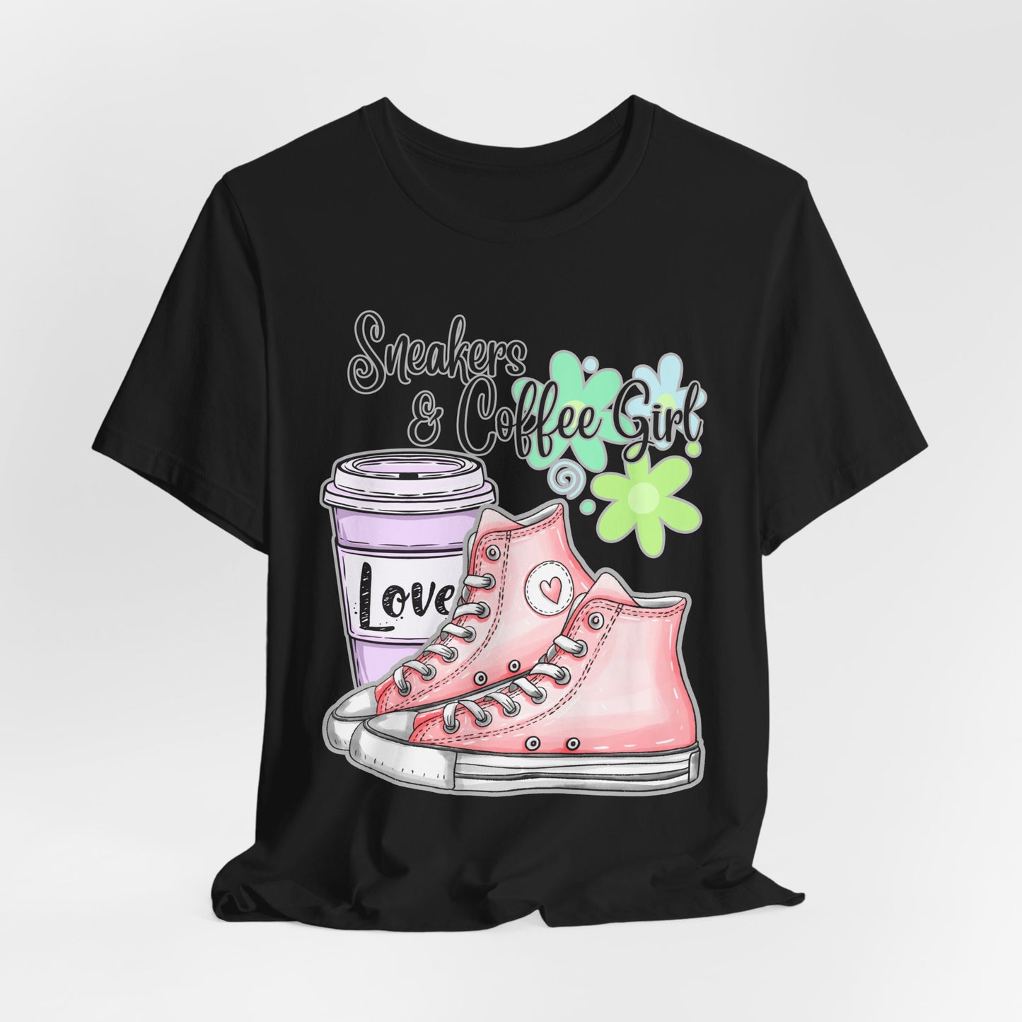 SunflowerPorchCo Sneakers & Coffee Girl