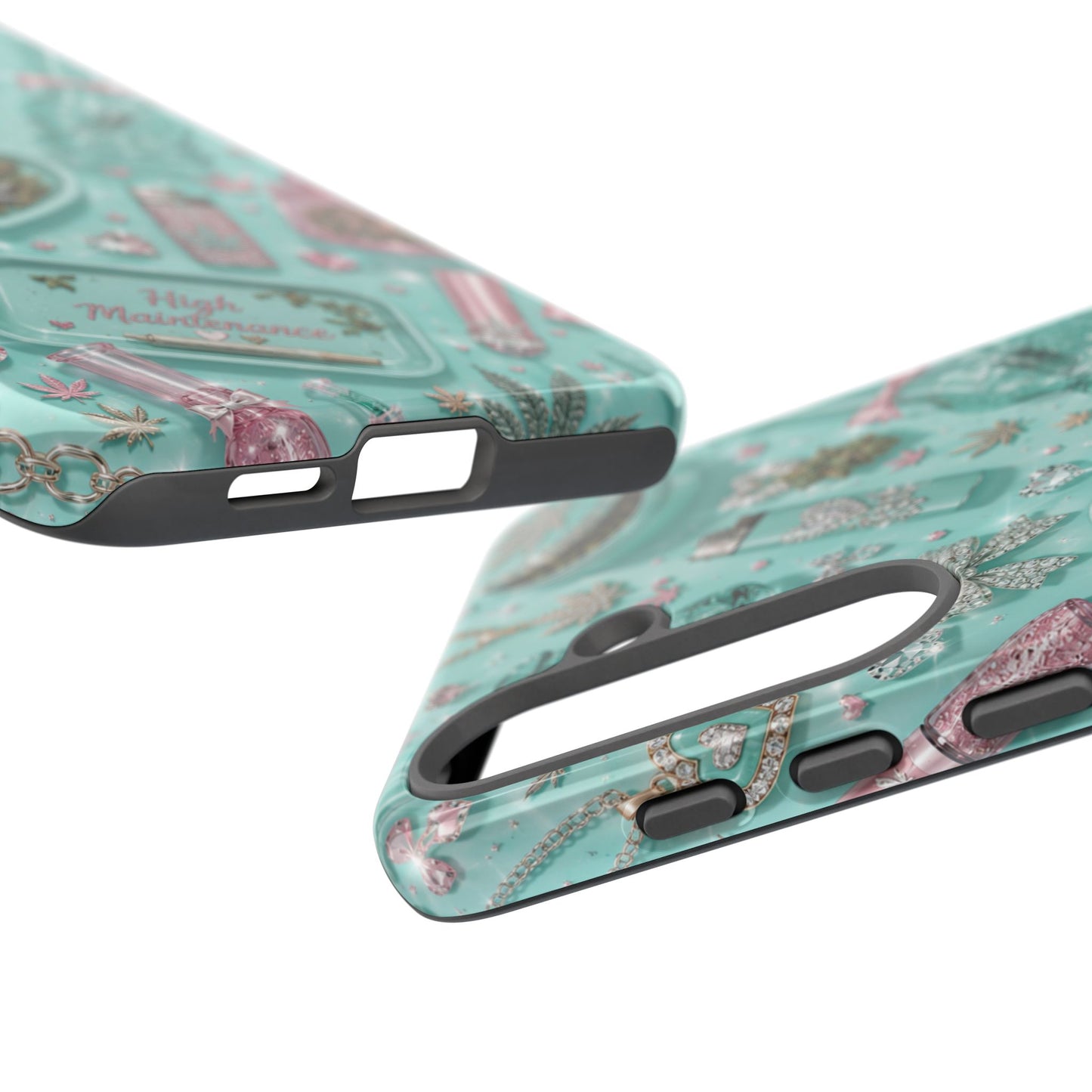 Sunflower Porch Co Mint Cannabis Pattern Phone Case | Tough Case