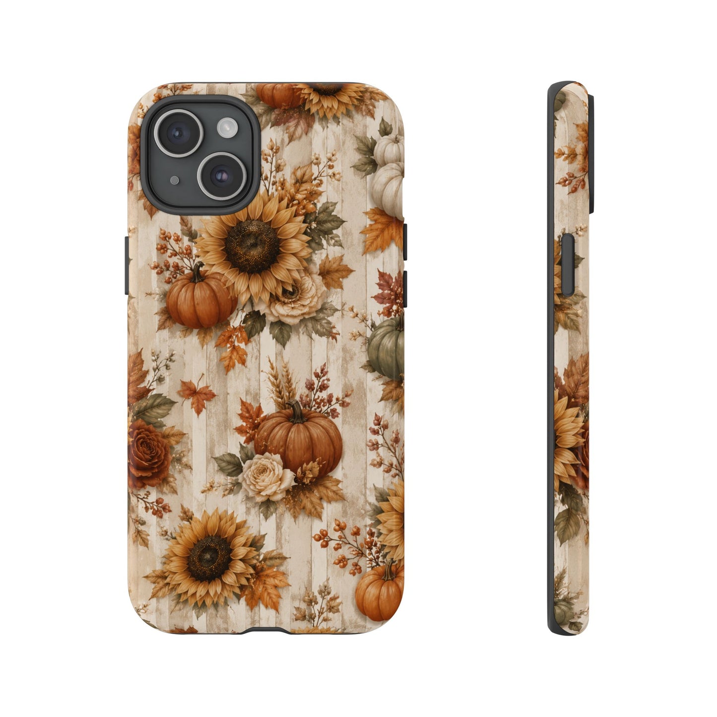 Sunflower Porch Co Autumn Sunflowers and Pumpkins Phone Case | Tough Case