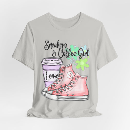 SunflowerPorchCo Sneakers & Coffee Girl