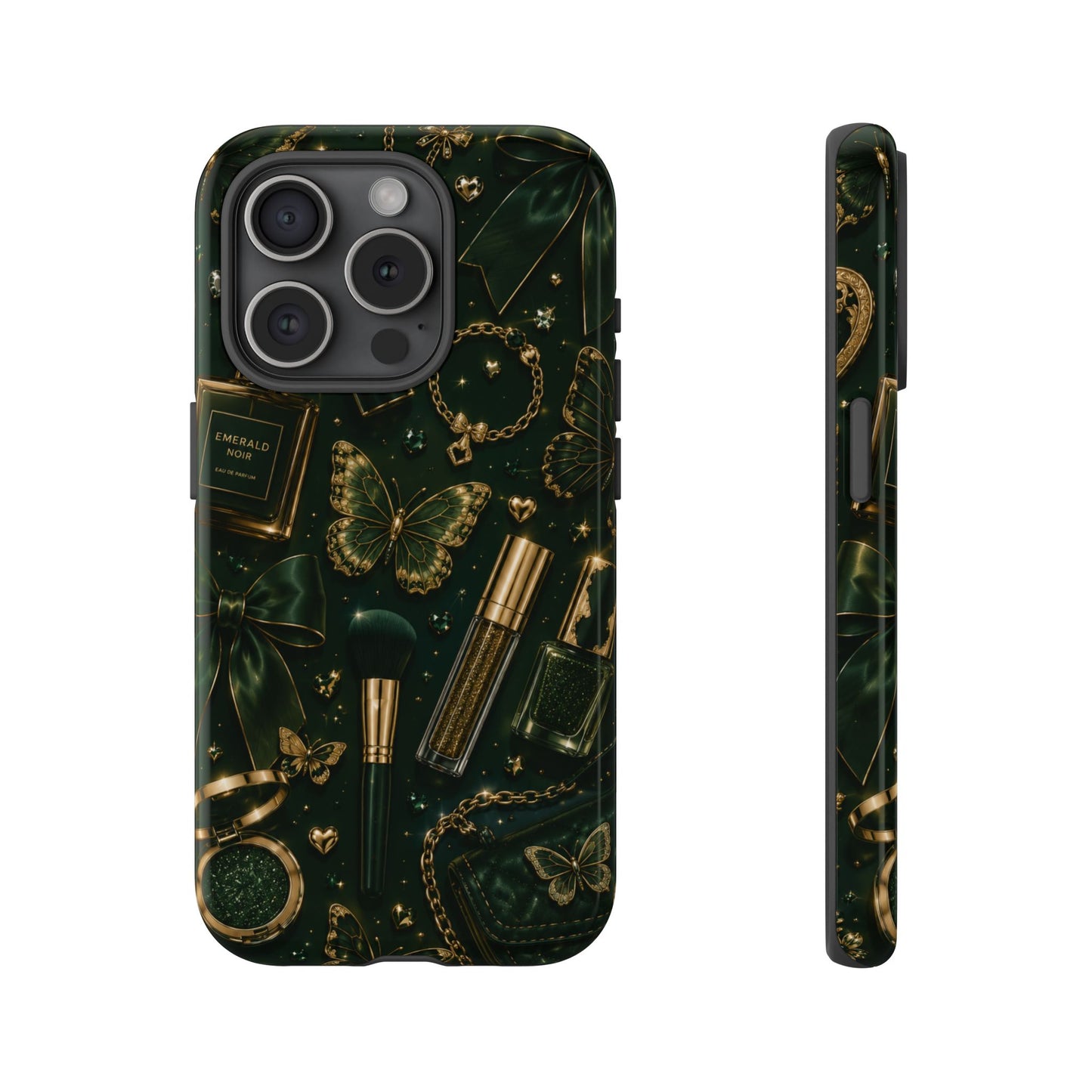 Sunflower Porch Co Vintage Gold Makeup Pattern Phone Case | Tough Case