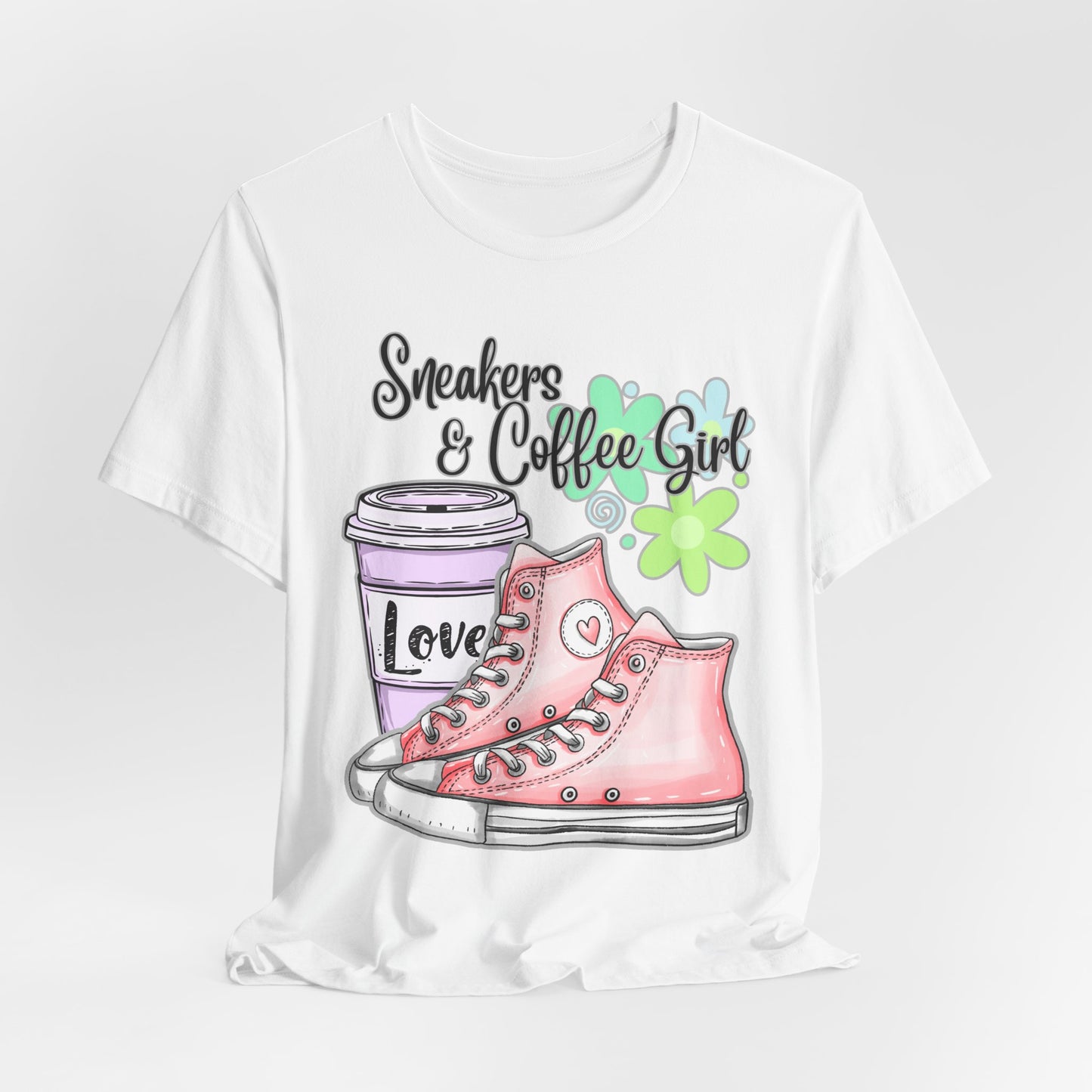 SunflowerPorchCo Sneakers & Coffee Girl