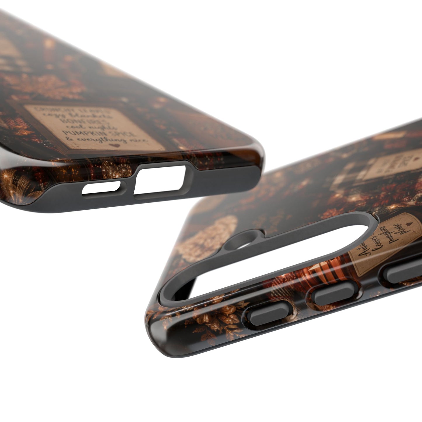 Sunflower Porch Co Cozy Pumpkin Spice Pattern Phone Case | Tough Cases