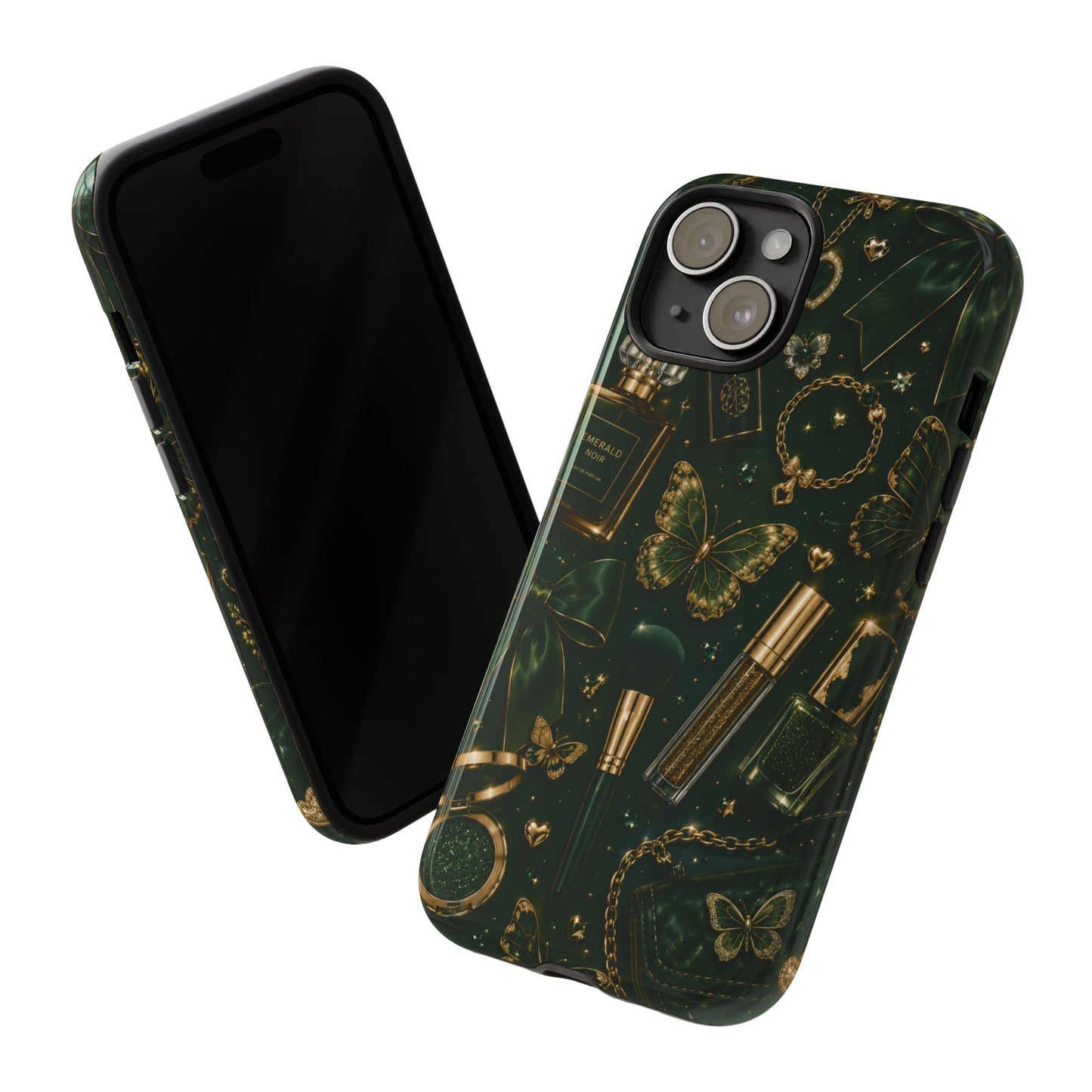 Sunflower Porch Co Vintage Gold Makeup Pattern Phone Case | Tough Case