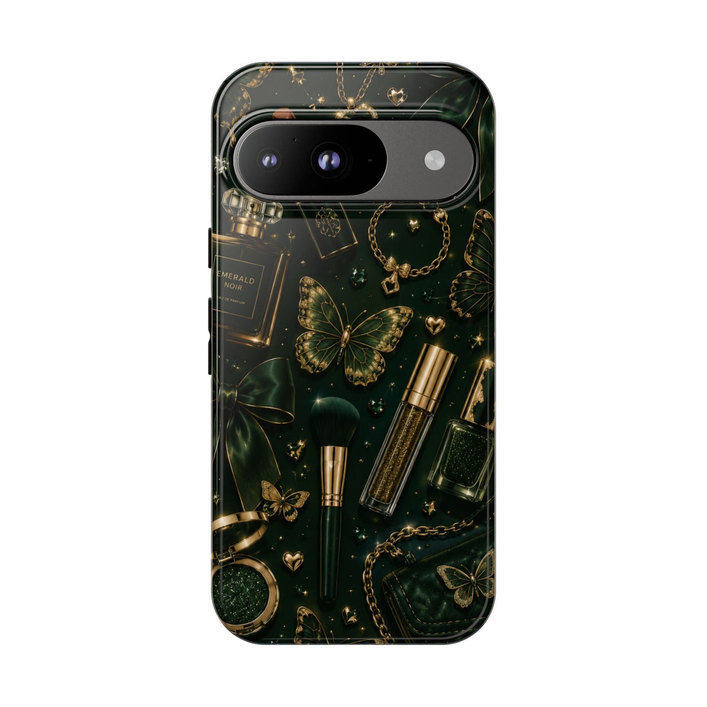 Sunflower Porch Co Vintage Gold Makeup Pattern Phone Case | Tough Case