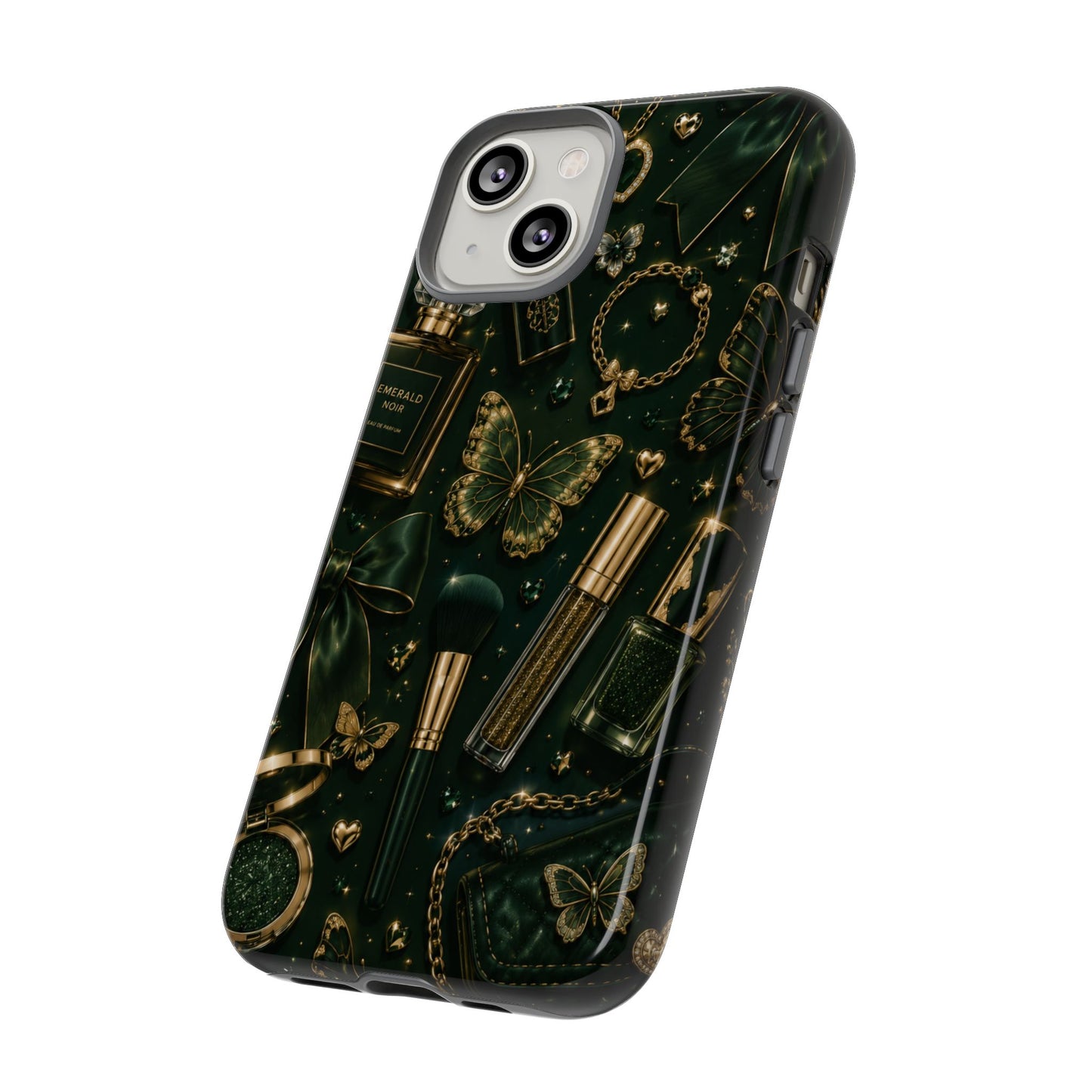 Sunflower Porch Co Vintage Gold Makeup Pattern Phone Case | Tough Case