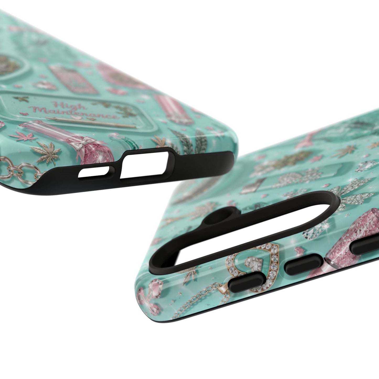Sunflower Porch Co Mint Cannabis Pattern Phone Case | Tough Case