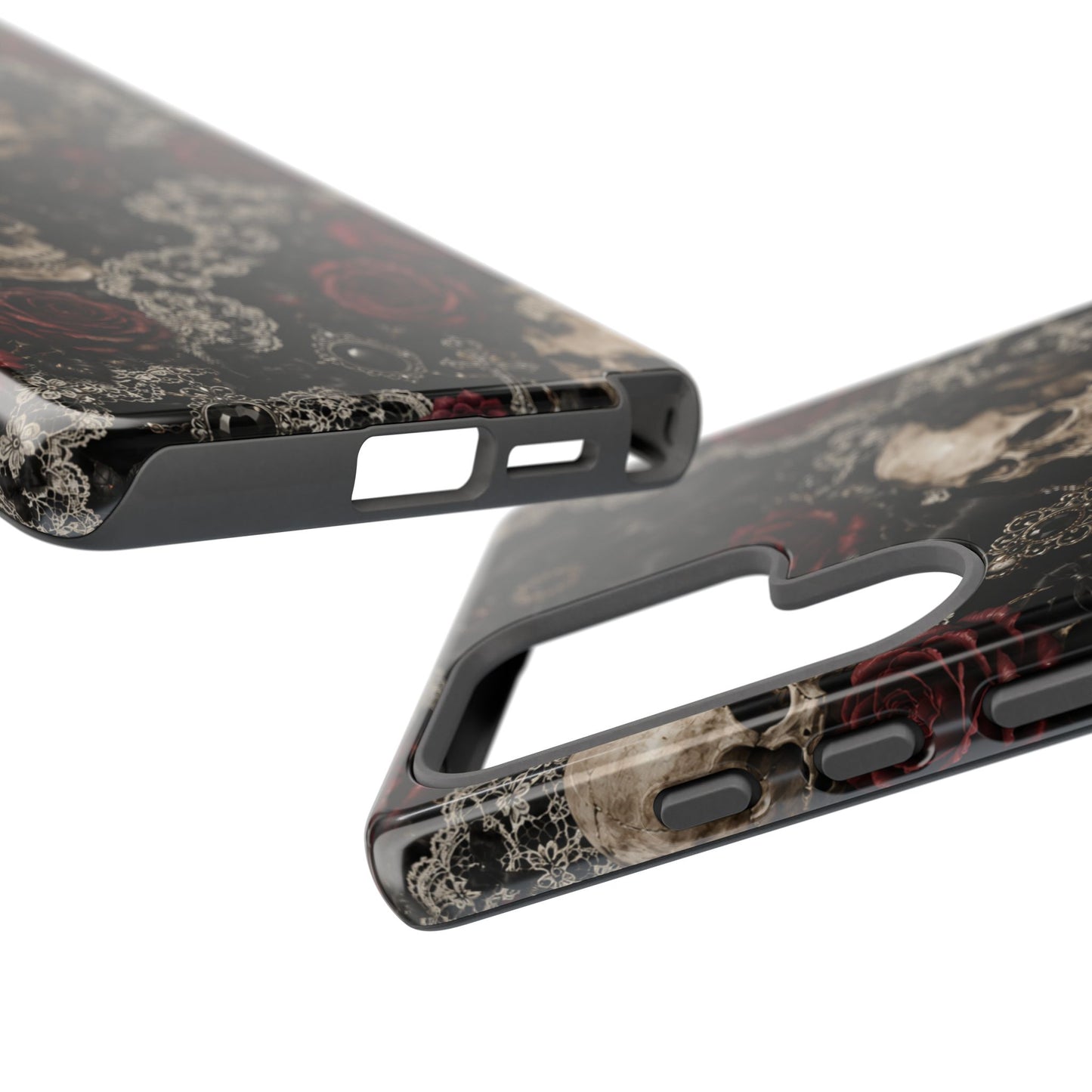 Skull and Red Roses phone case | Tough Cases
