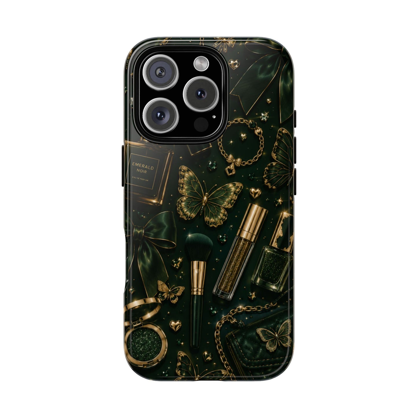 Sunflower Porch Co Vintage Gold Makeup Pattern Phone Case | Tough Case