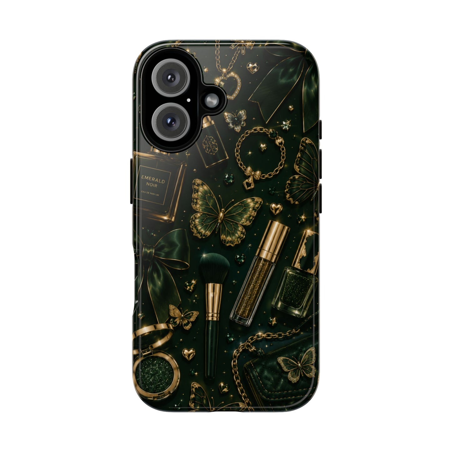 Sunflower Porch Co Vintage Gold Makeup Pattern Phone Case | Tough Case