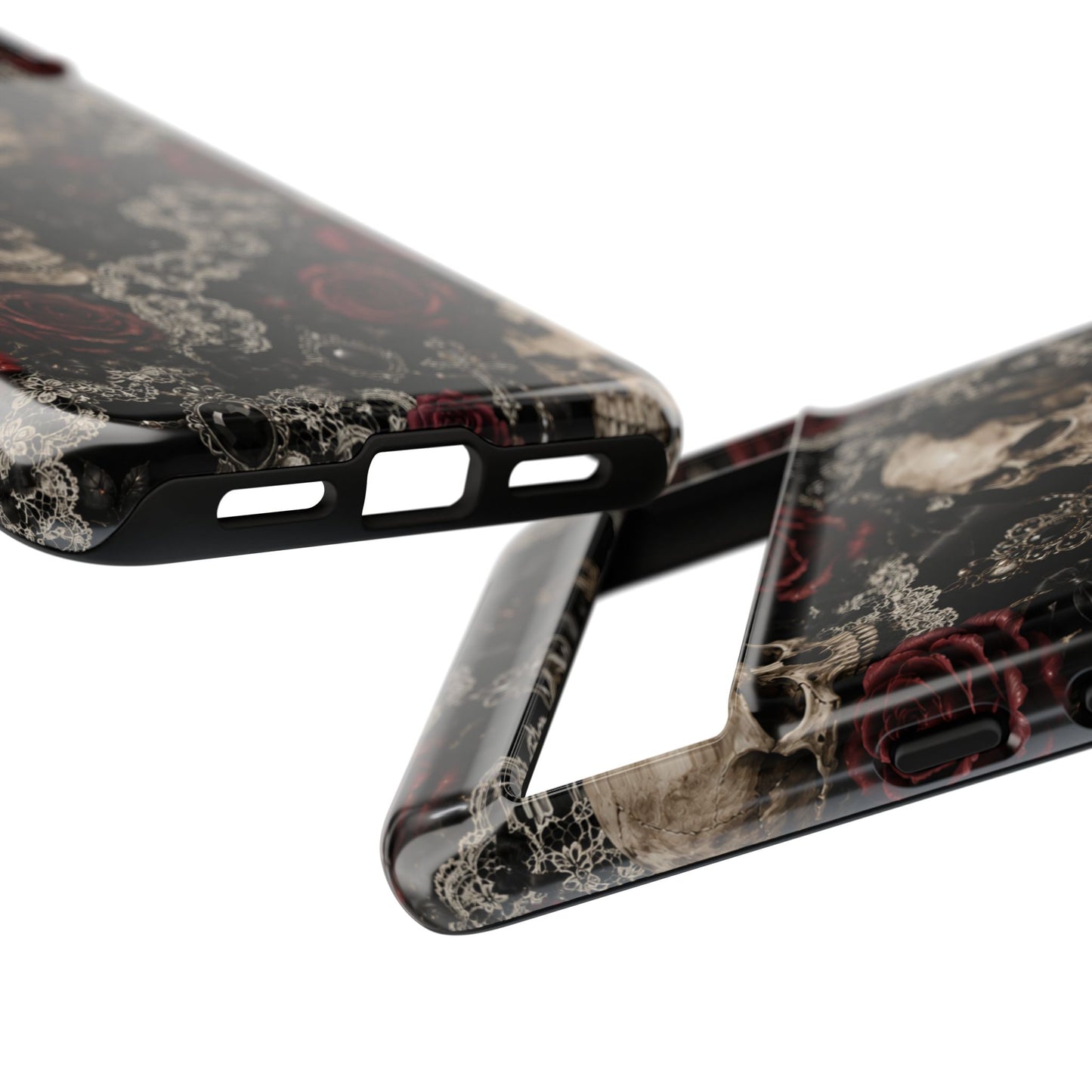 Skull and Red Roses phone case | Tough Cases