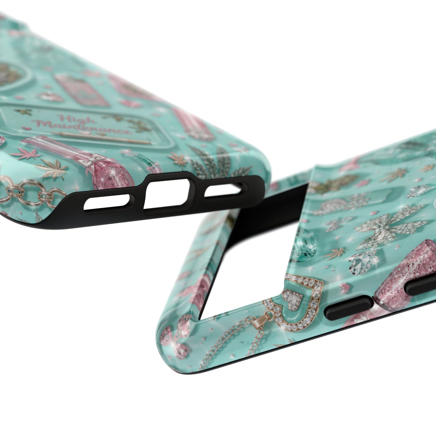 Sunflower Porch Co Mint Cannabis Pattern Phone Case | Tough Case