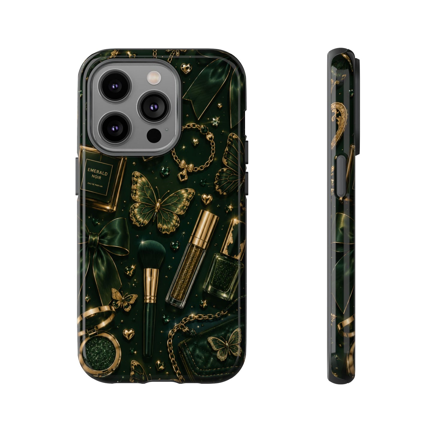 Sunflower Porch Co Vintage Gold Makeup Pattern Phone Case | Tough Case