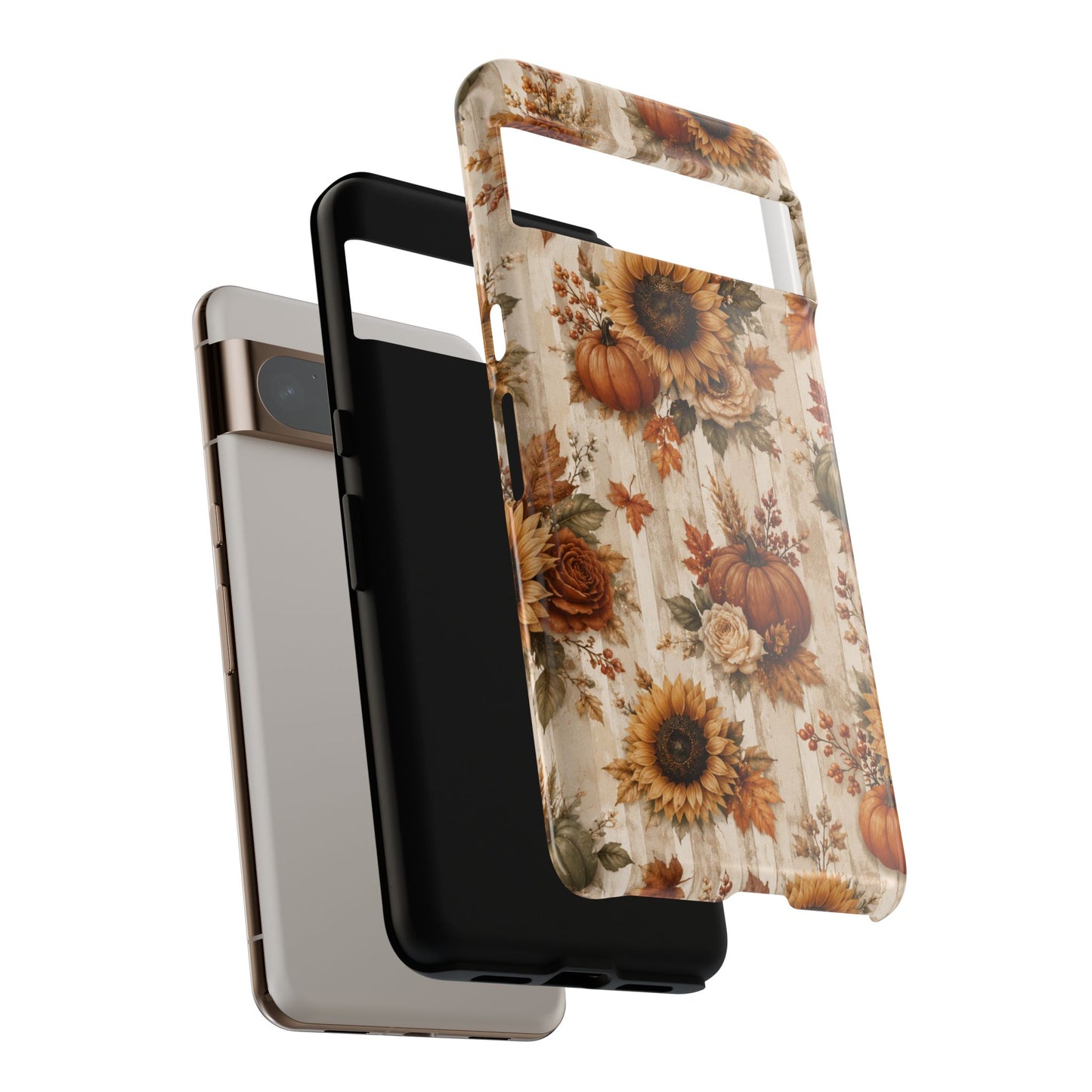 Sunflower Porch Co Autumn Sunflowers and Pumpkins Phone Case | Tough Case