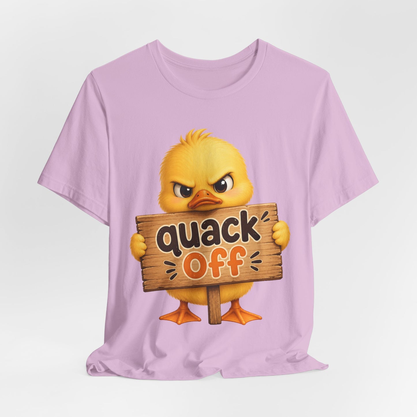 Sunflower Porch Co — Cute Angry Chick 'Quack Off' Graphic Tee