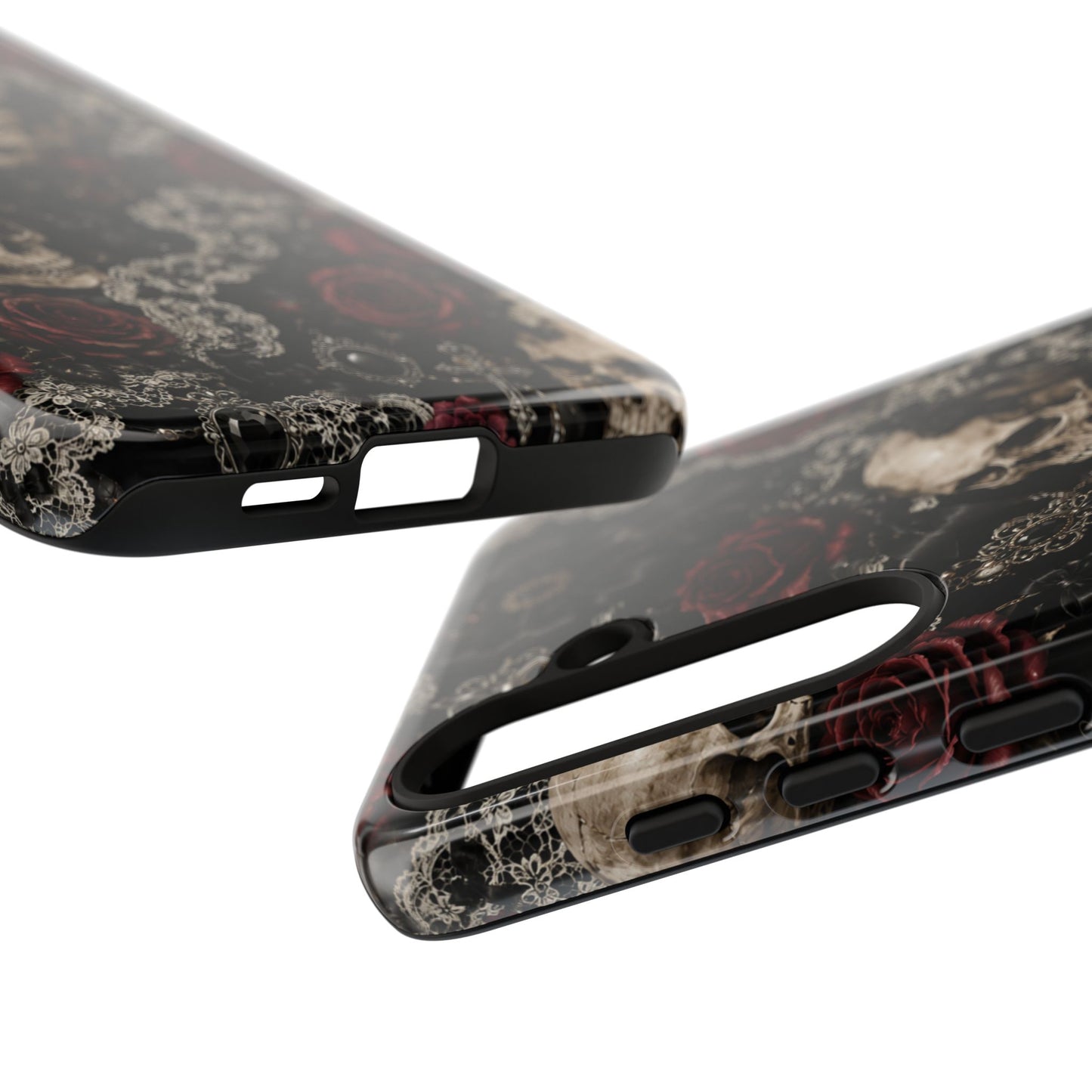 Skull and Red Roses phone case | Tough Cases