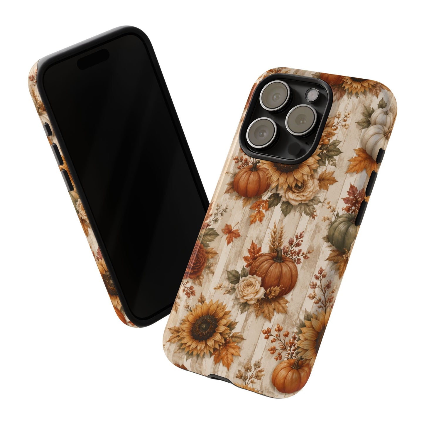 Sunflower Porch Co Autumn Sunflowers and Pumpkins Phone Case | Tough Case