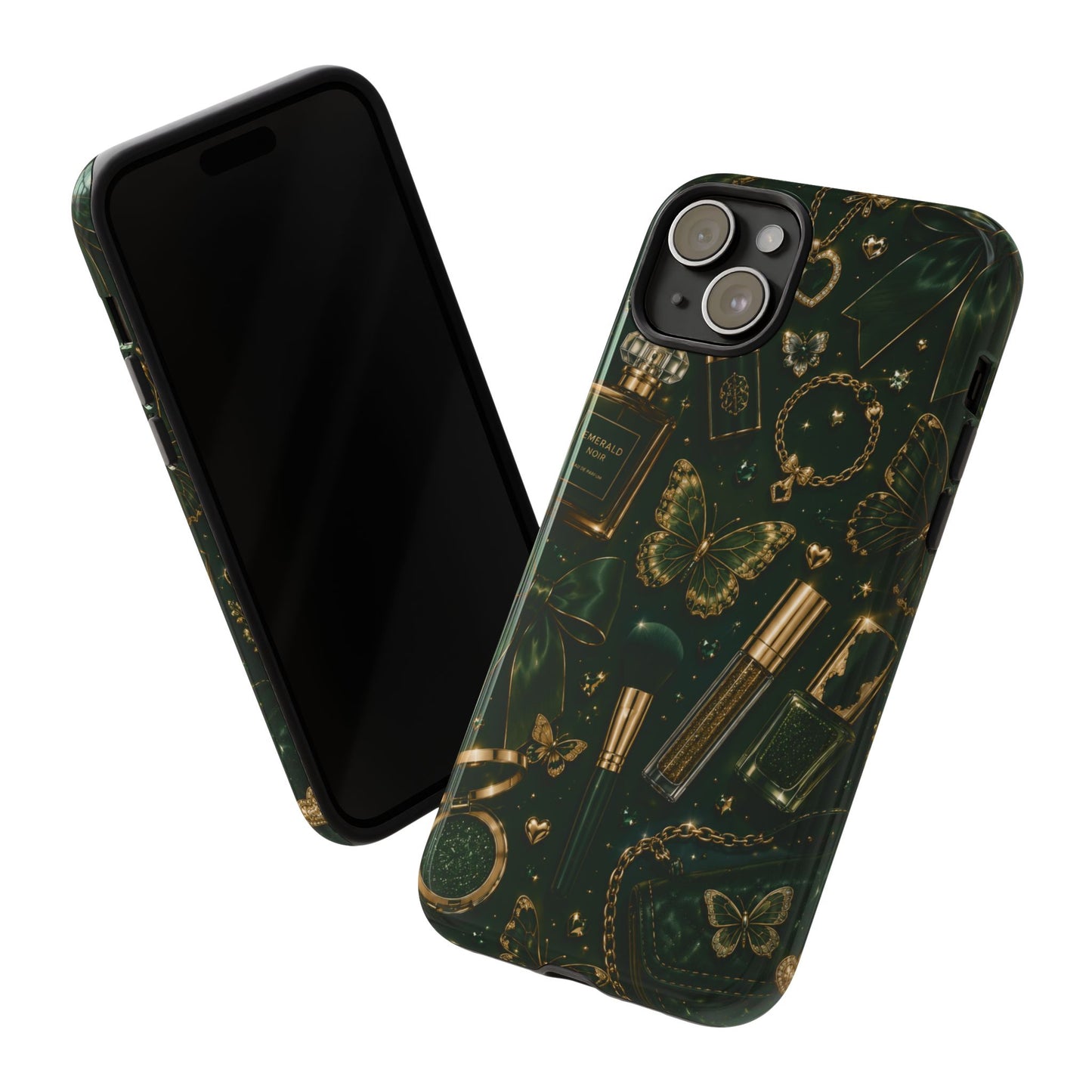 Sunflower Porch Co Vintage Gold Makeup Pattern Phone Case | Tough Case