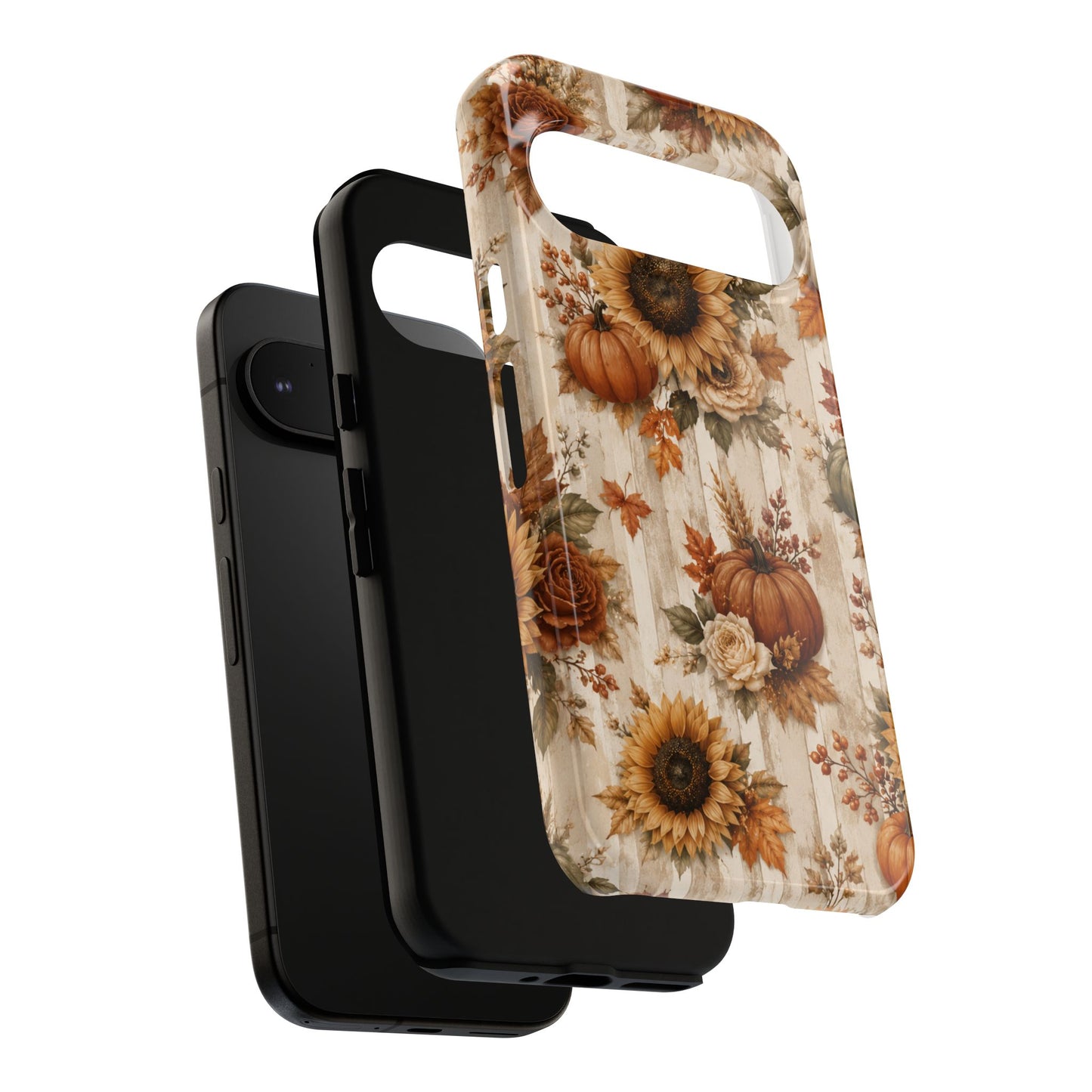 Sunflower Porch Co Autumn Sunflowers and Pumpkins Phone Case | Tough Case