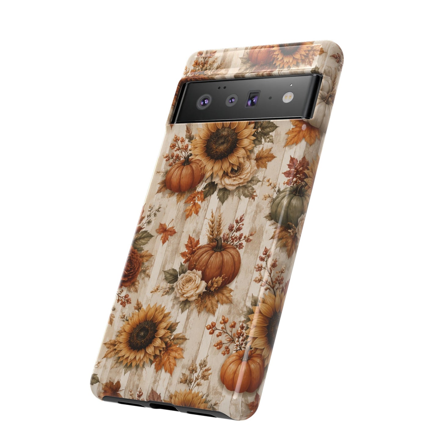 Sunflower Porch Co Autumn Sunflowers and Pumpkins Phone Case | Tough Case