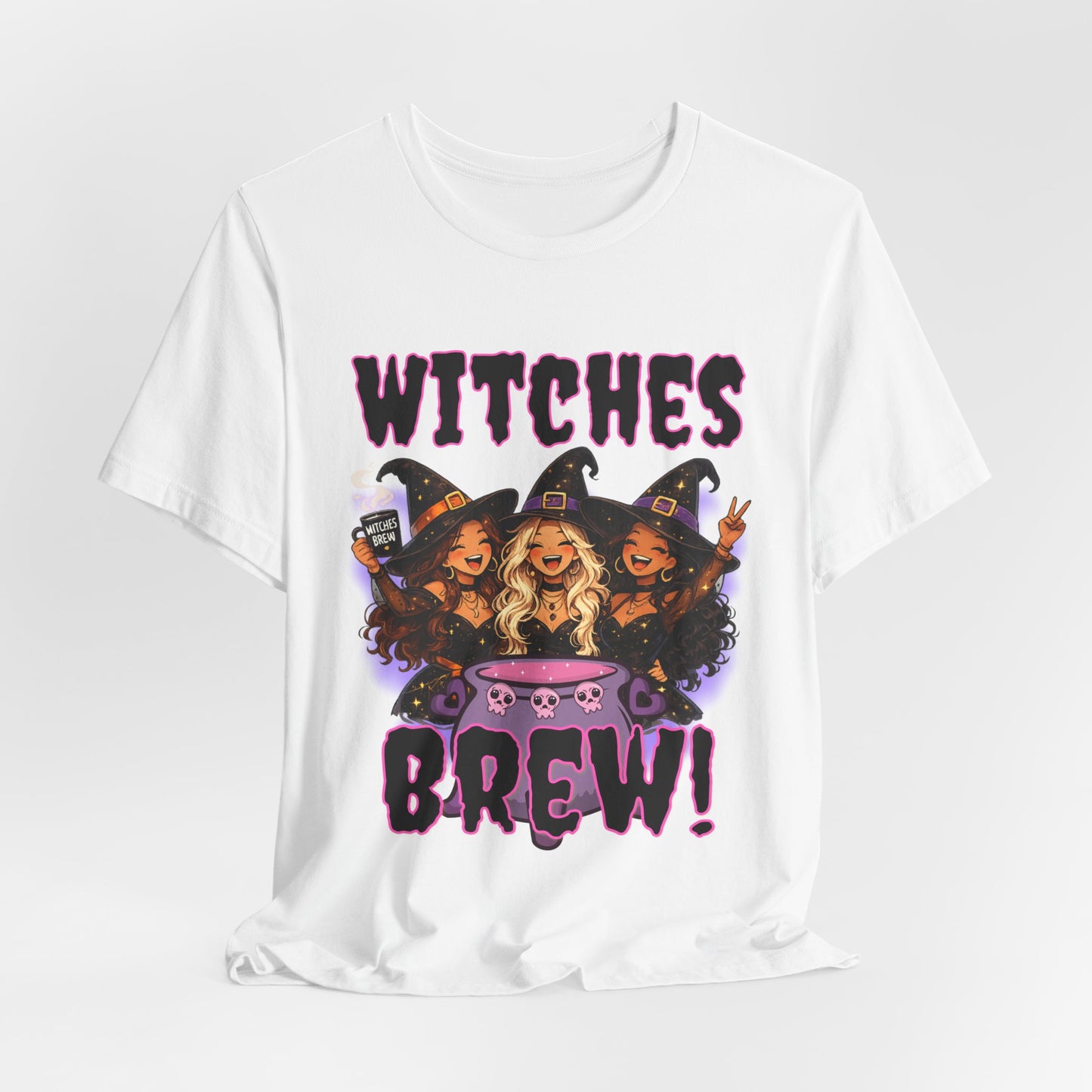 Witches Brew Tee | Three Witches Cauldron Halloween Shirt