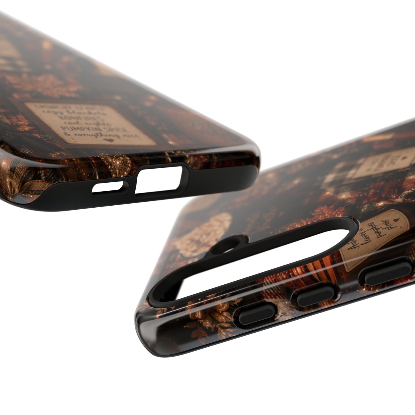 Sunflower Porch Co Cozy Pumpkin Spice Pattern Phone Case | Tough Cases