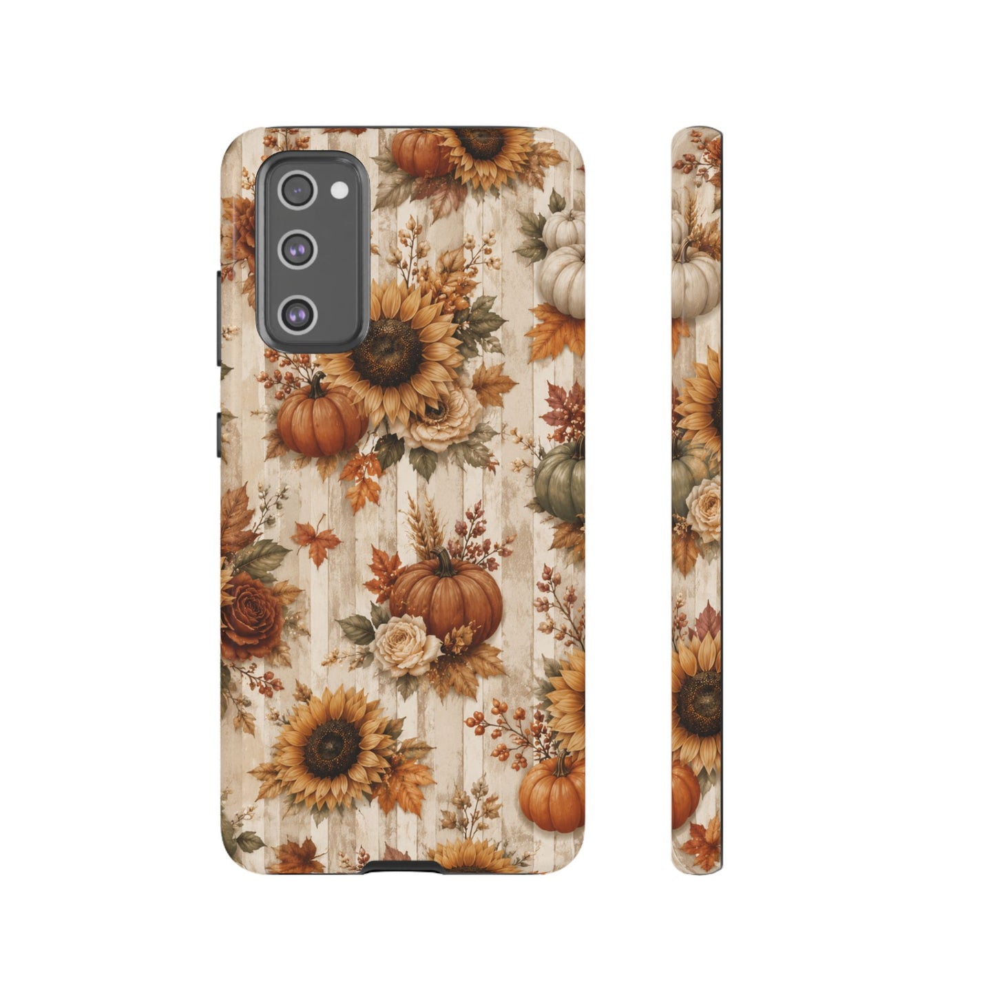 Sunflower Porch Co Autumn Sunflowers and Pumpkins Phone Case | Tough Case
