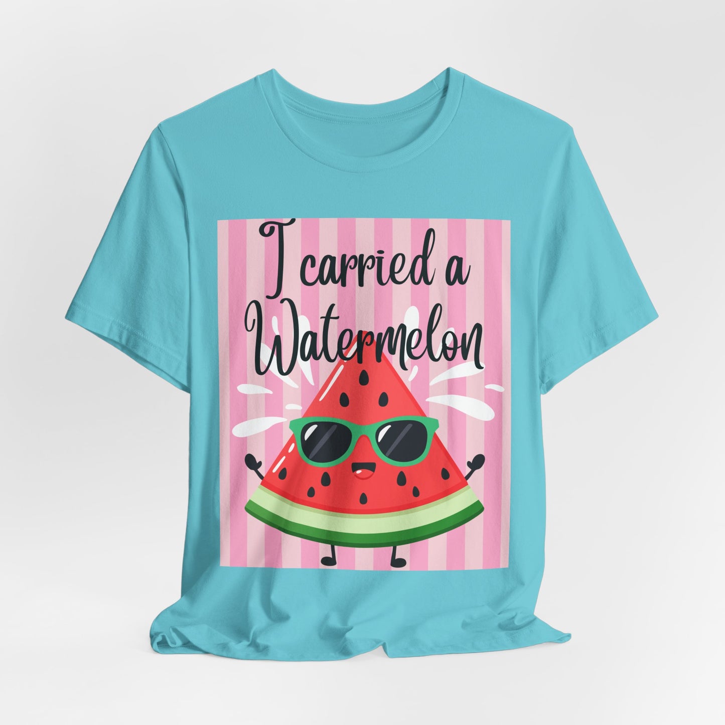 SunflowerPorchCo I Carried a Watermelon T-Shirt | Cute Sunglasses Slice Summer Shirt