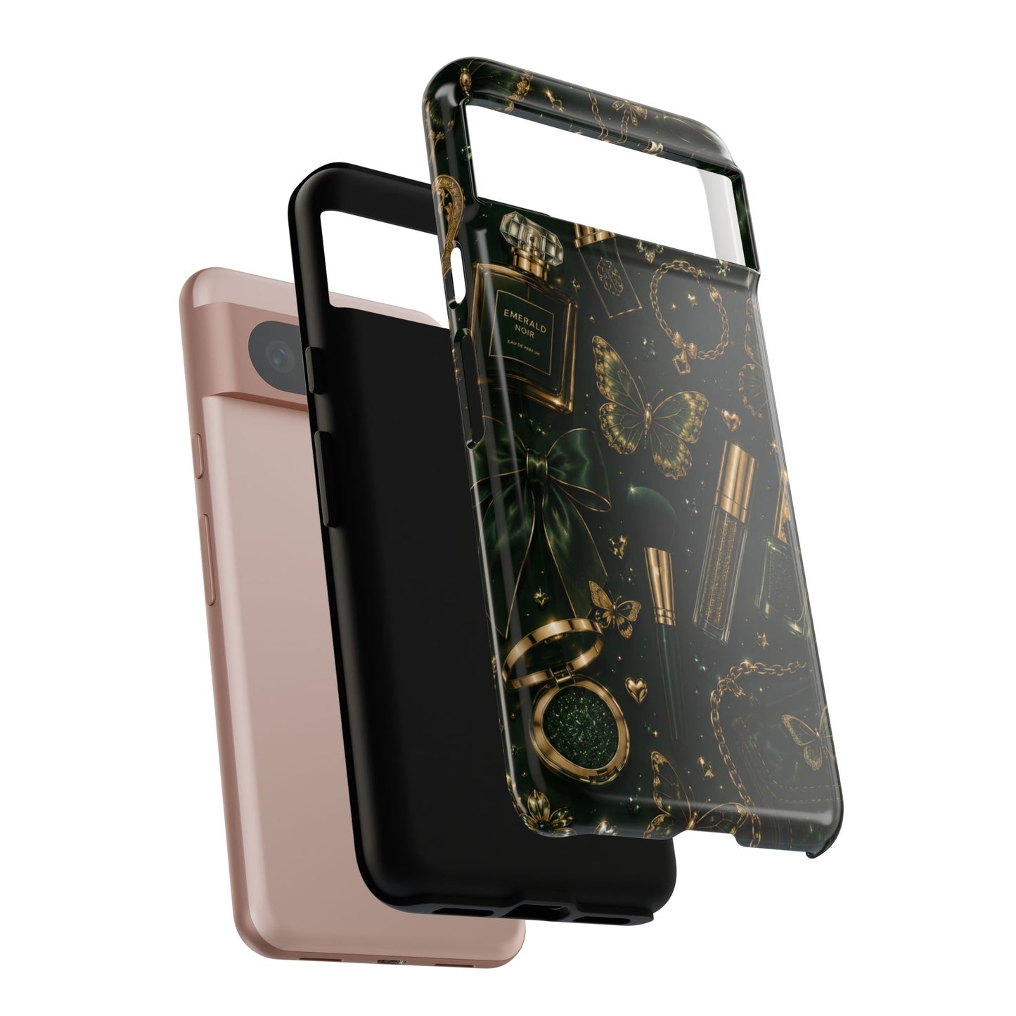 Sunflower Porch Co Vintage Gold Makeup Pattern Phone Case | Tough Case