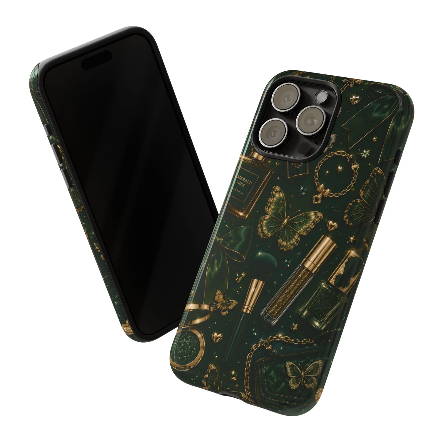 Sunflower Porch Co Vintage Gold Makeup Pattern Phone Case | Tough Case