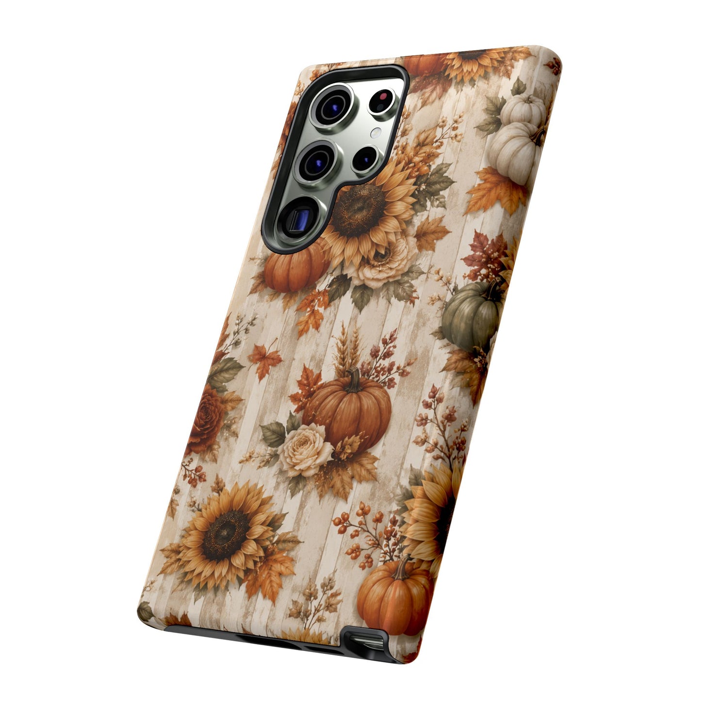 Sunflower Porch Co Autumn Sunflowers and Pumpkins Phone Case | Tough Case